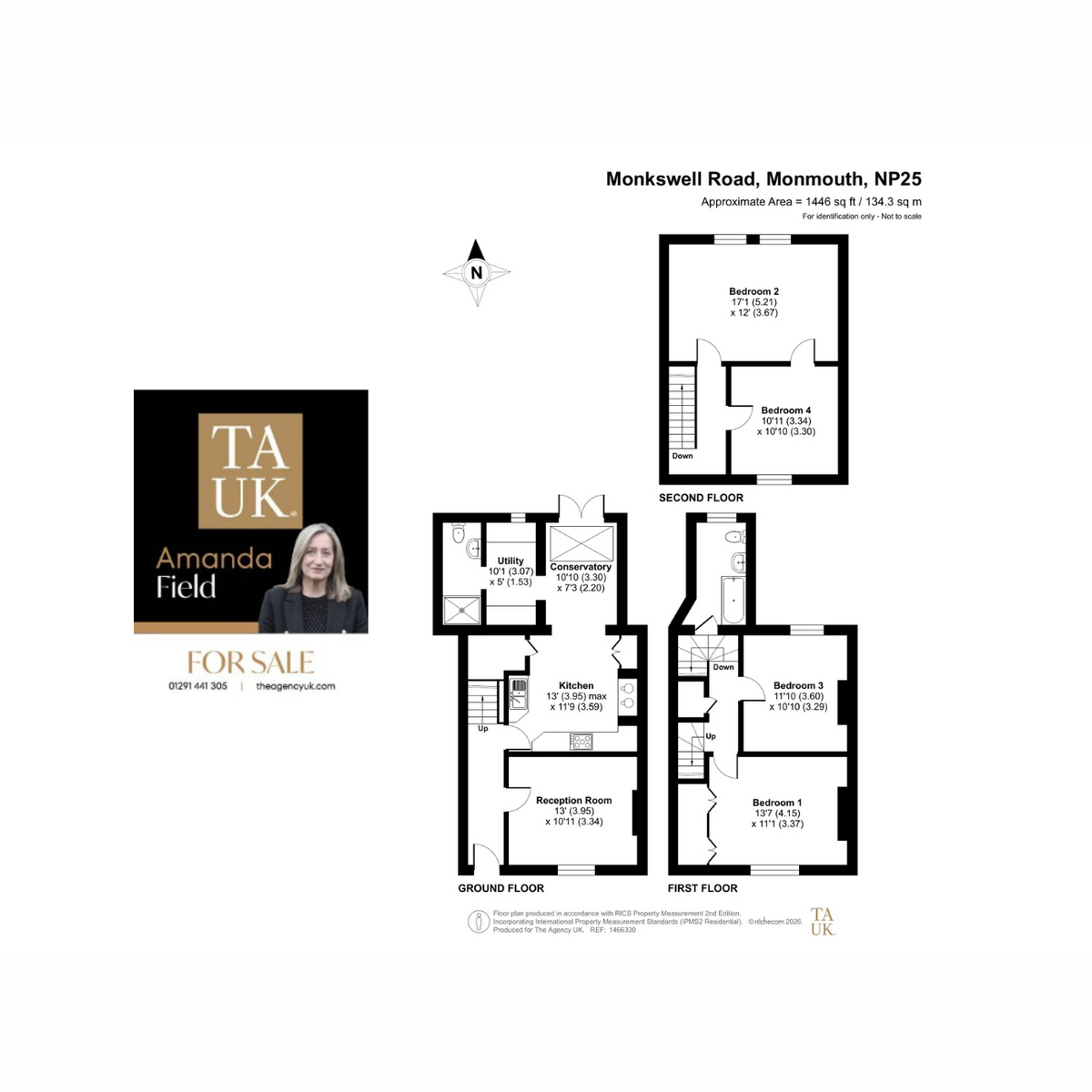 3, Monkswell Road, Monmouth floorplan