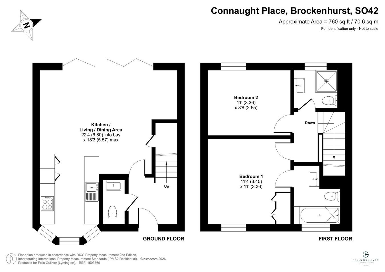 6, Connaught Place, Brockenhurst floorplan