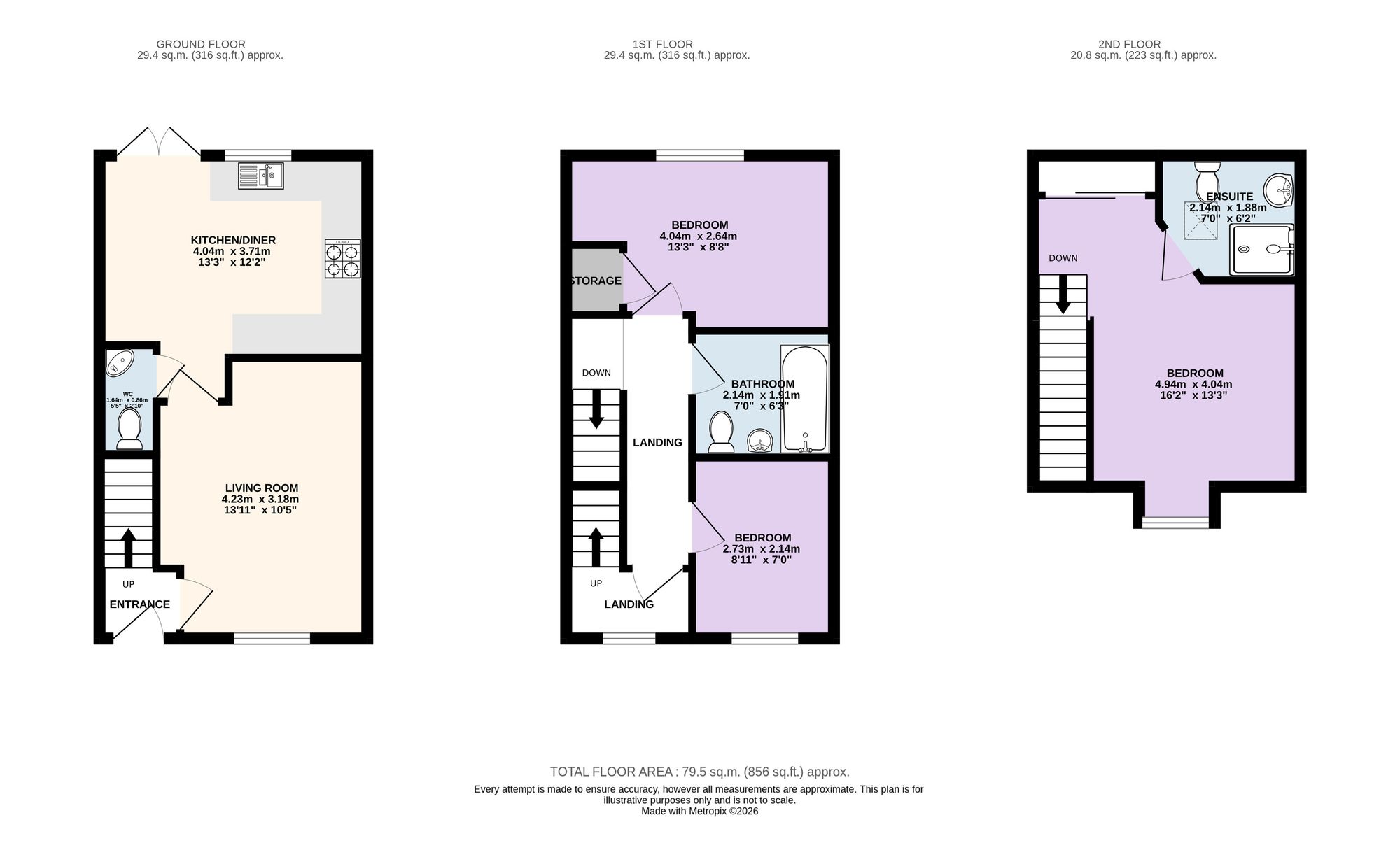 6 Beecham Place, Preston floorplan
