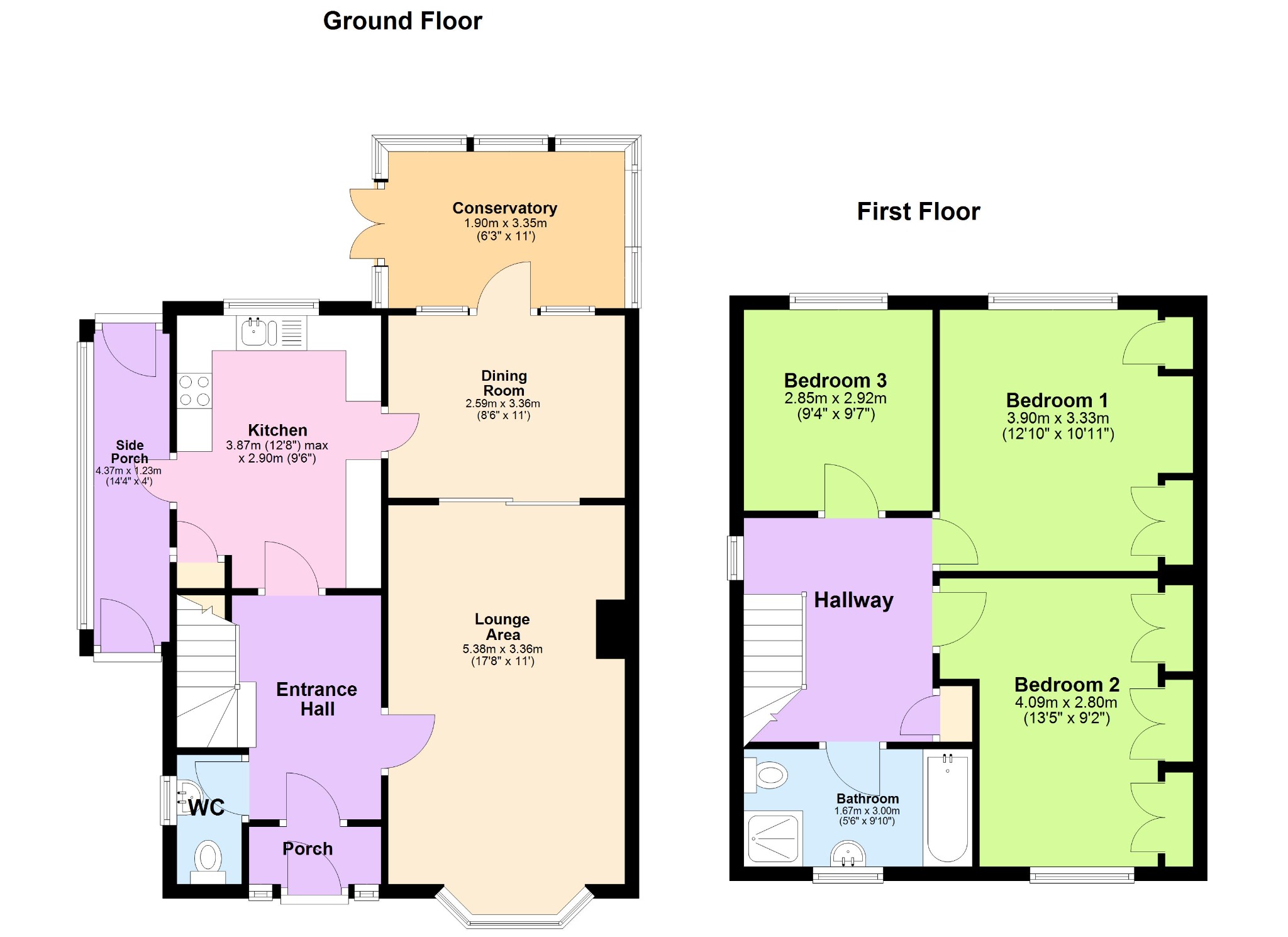 14 The Green, Braunston, Northamptonshire floorplan