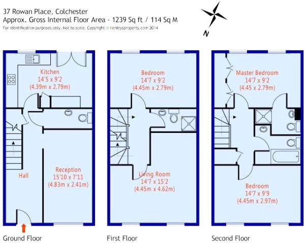 4 Bedrooms Terraced house for sale in Rowan Place, Colchester, Essex CO1