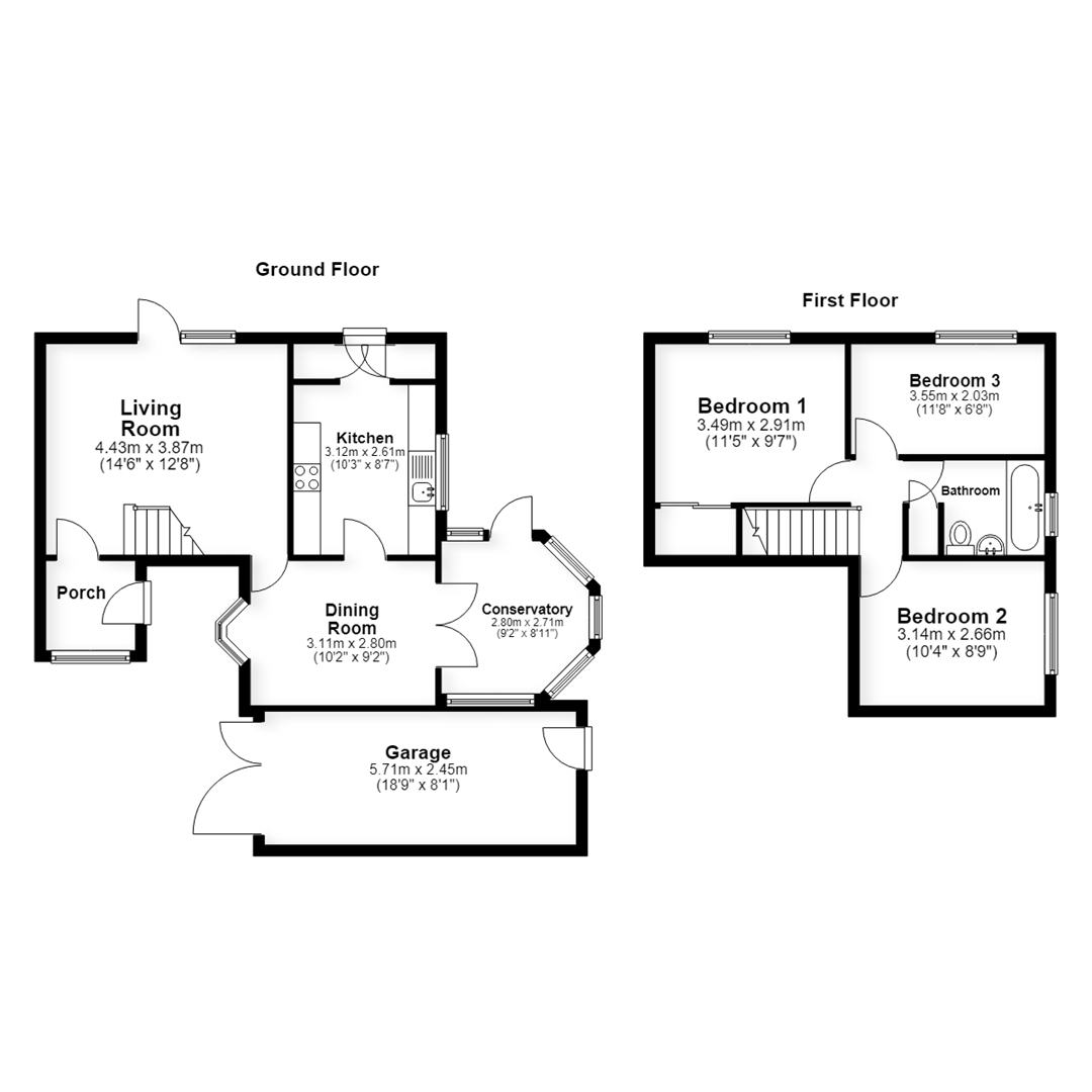9, Bampton Close, Milton Keynes floorplan