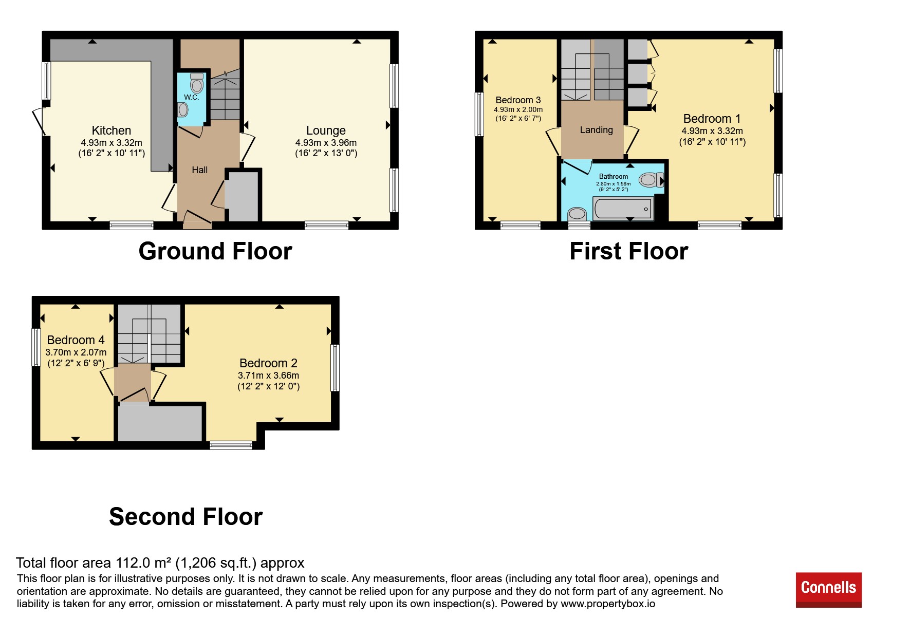 1, Renshaw Drive, Leamington Spa floorplan