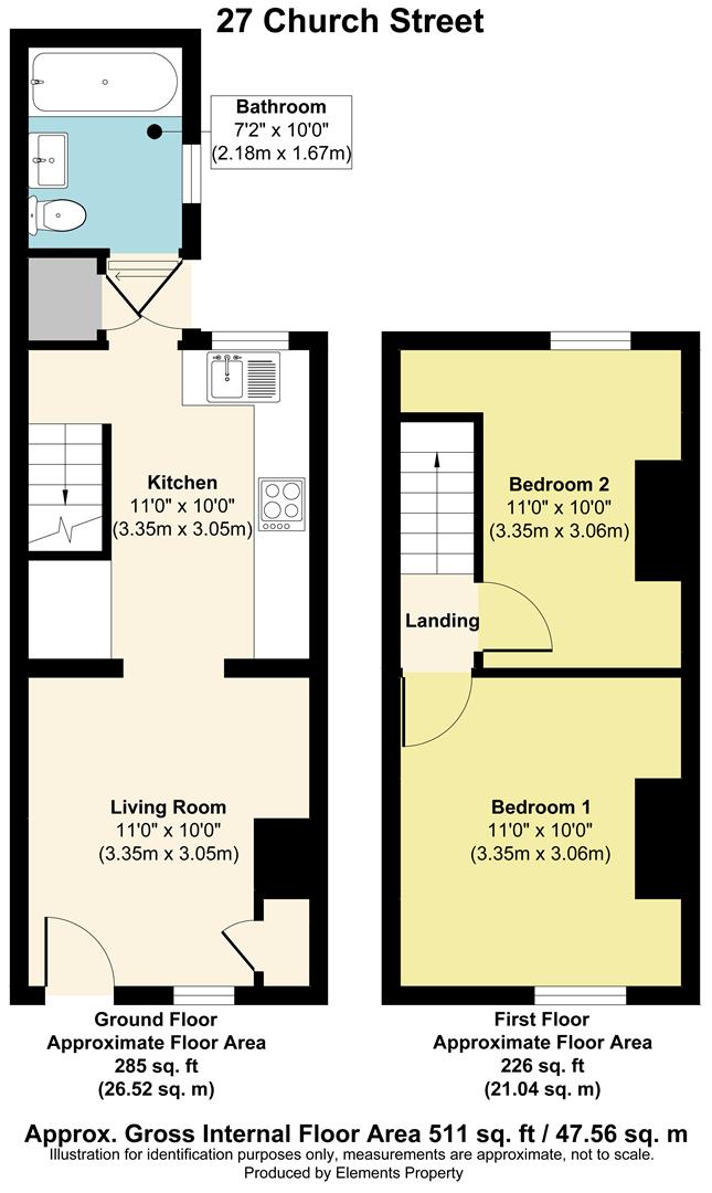 27, Church Street, Burham floorplan