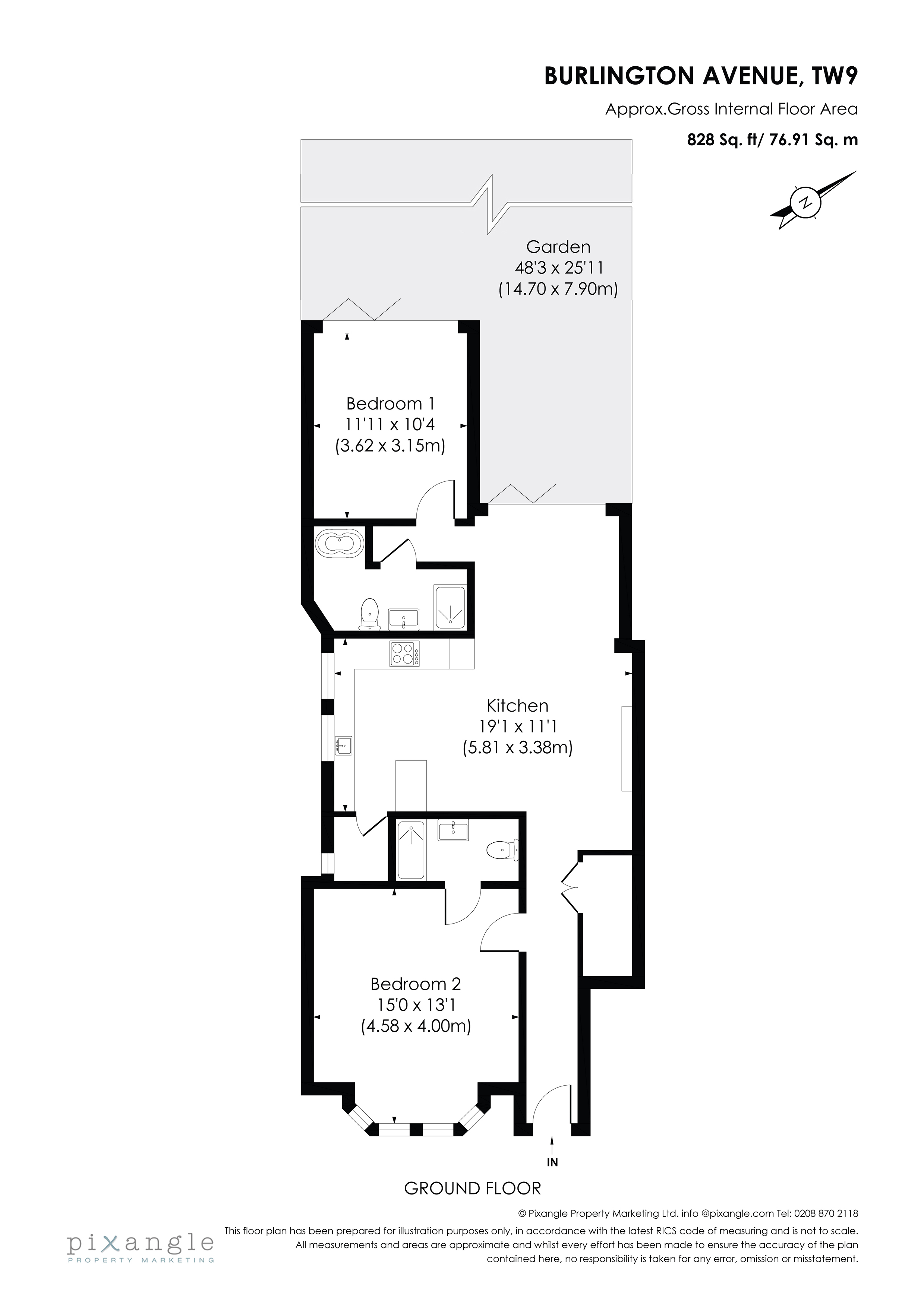 16, Burlington Avenue, Kew floorplan