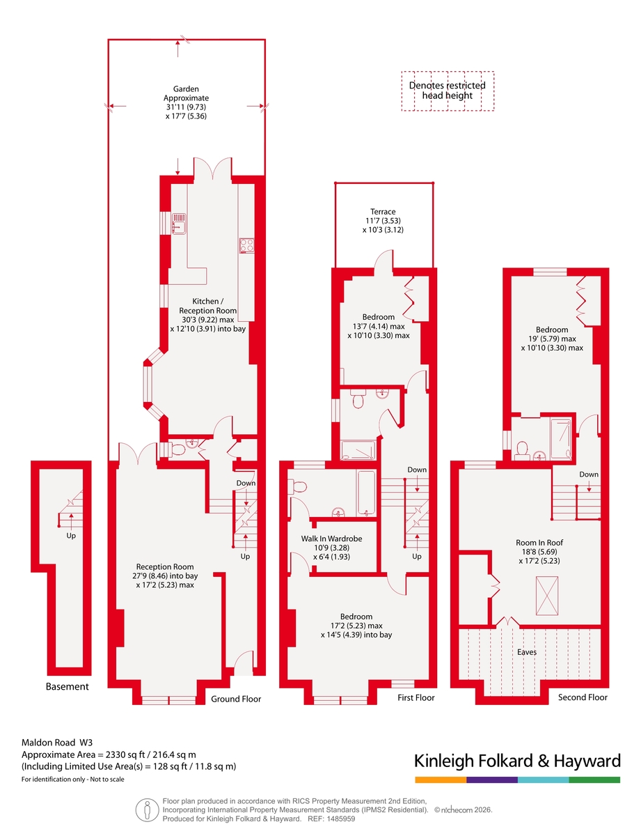 59, Maldon Road, London floorplan