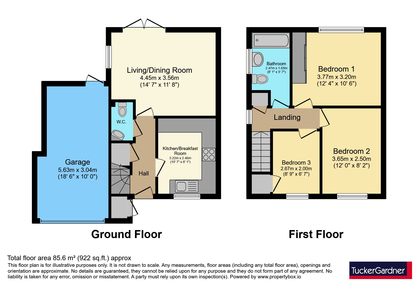 18, St. Georges Way, Cambridgeshire floorplan