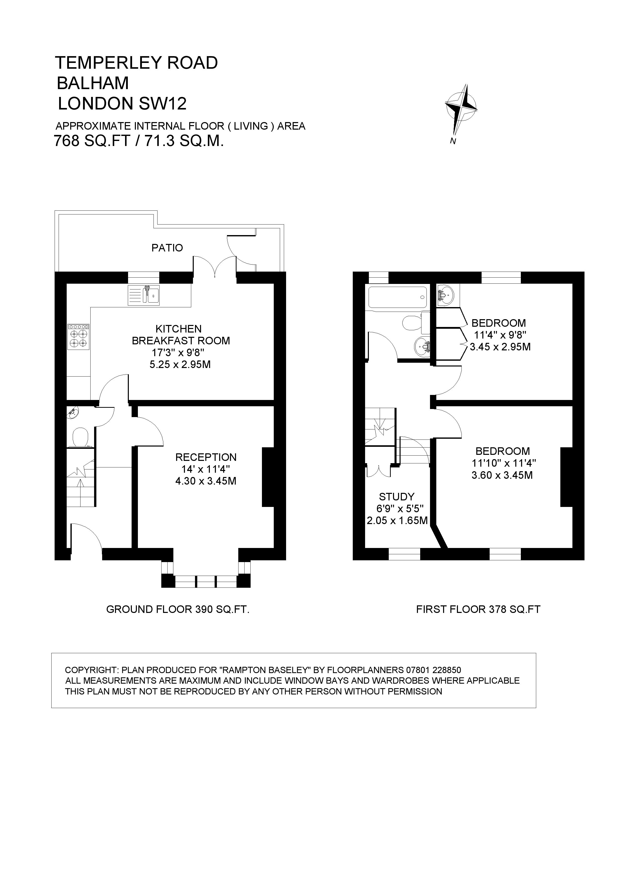 8, Temperley Road, London floorplan