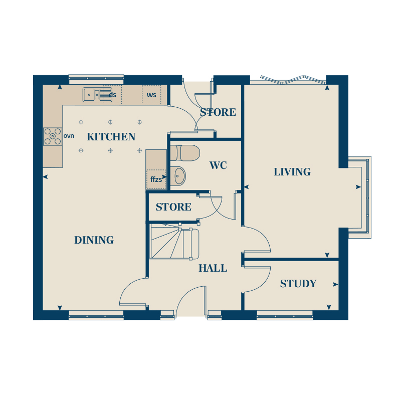 296, Moss View Road, Partington floorplan