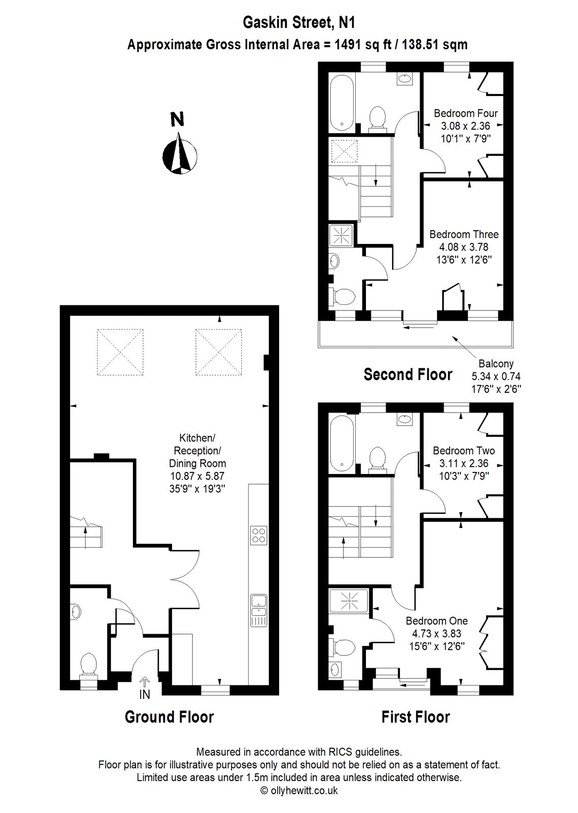 29, Gaskin Street, Angel floorplan