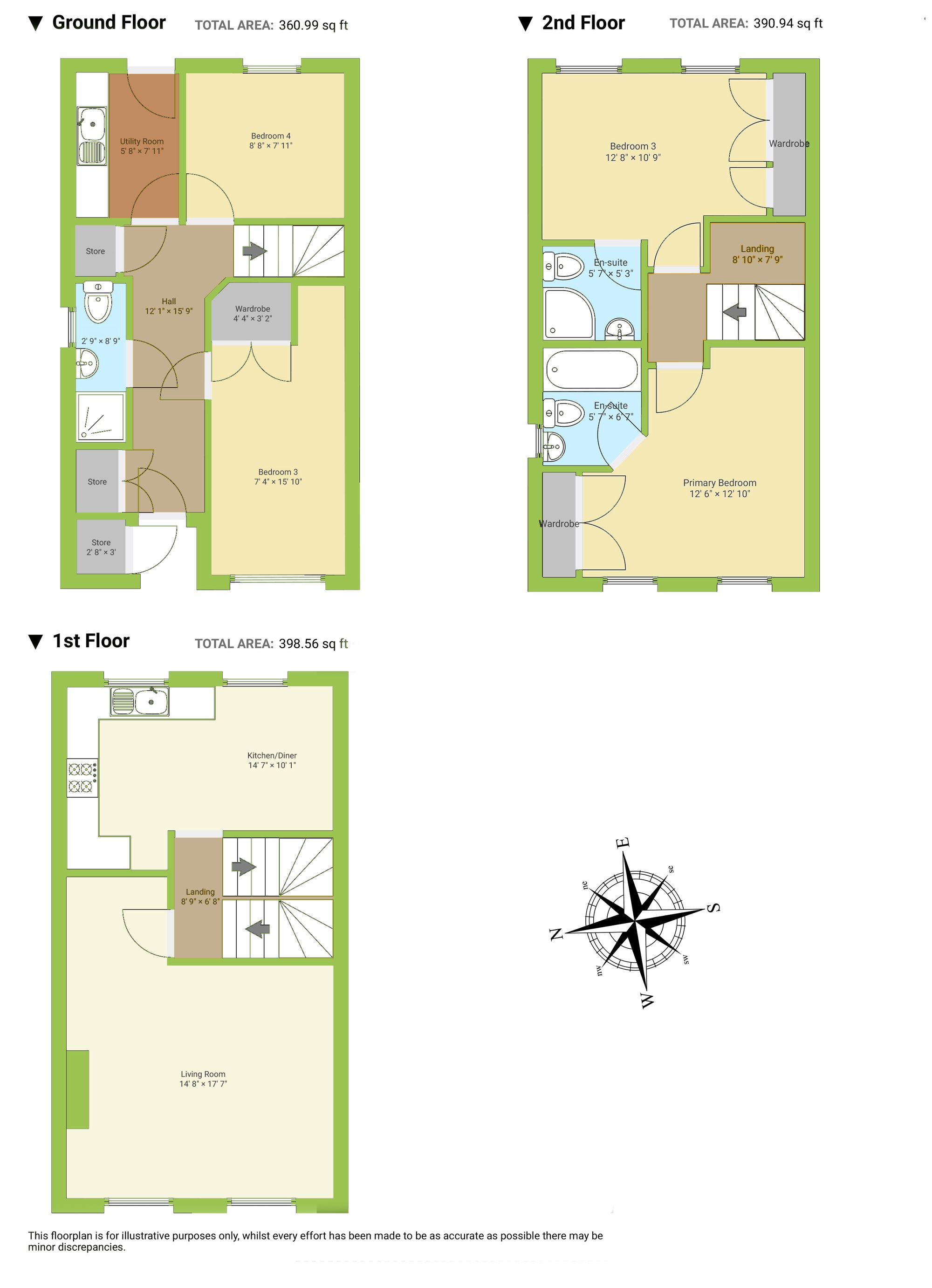 80 Clos Springfield, Pontyclun floorplan