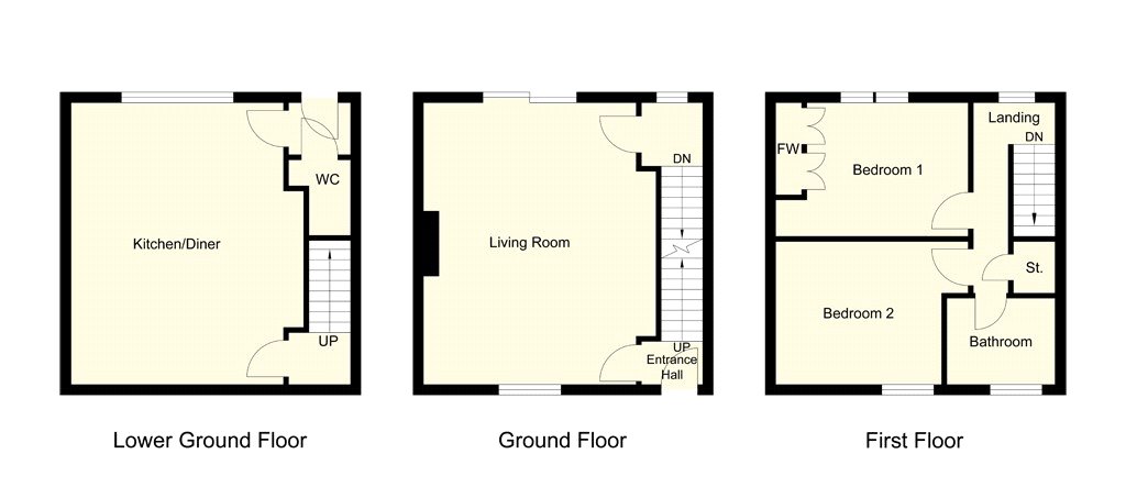 2 Bedrooms Terraced house for sale in Moor End Lane, Dewsbury, West Yorkshire WF13