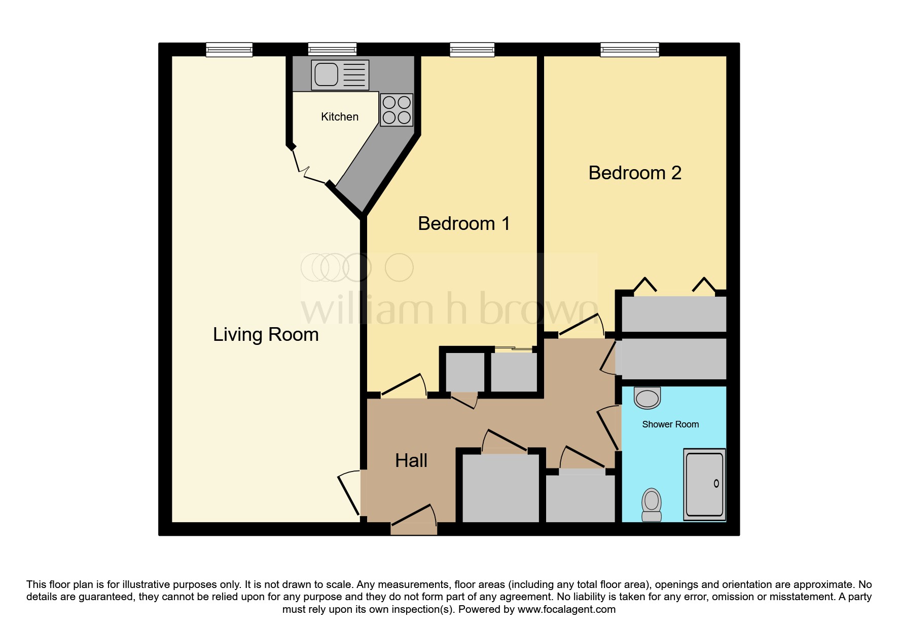 Flat 50, Imperial Court, Marine Parade West, Clacton-On-Sea floorplan