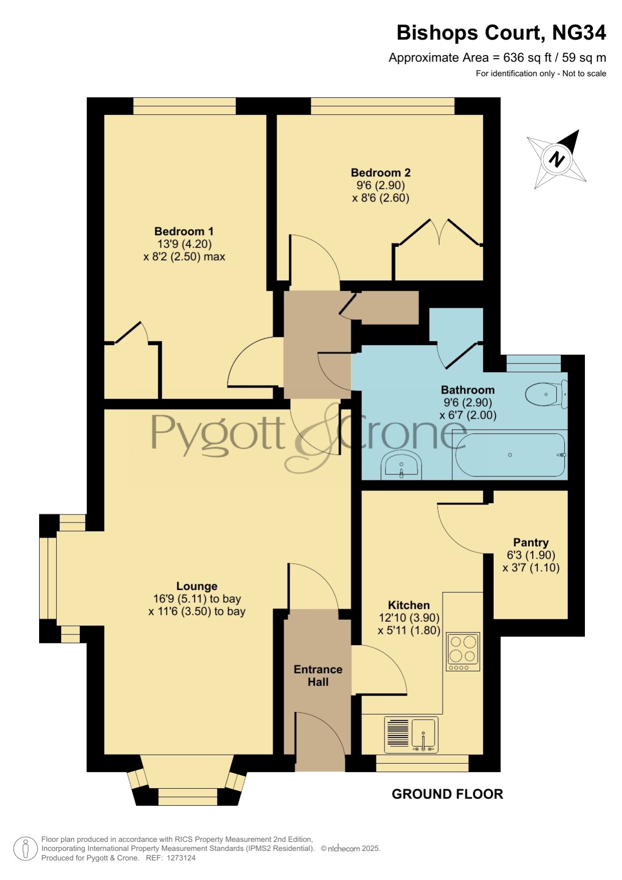13, Bishops Court, Sleaford floorplan