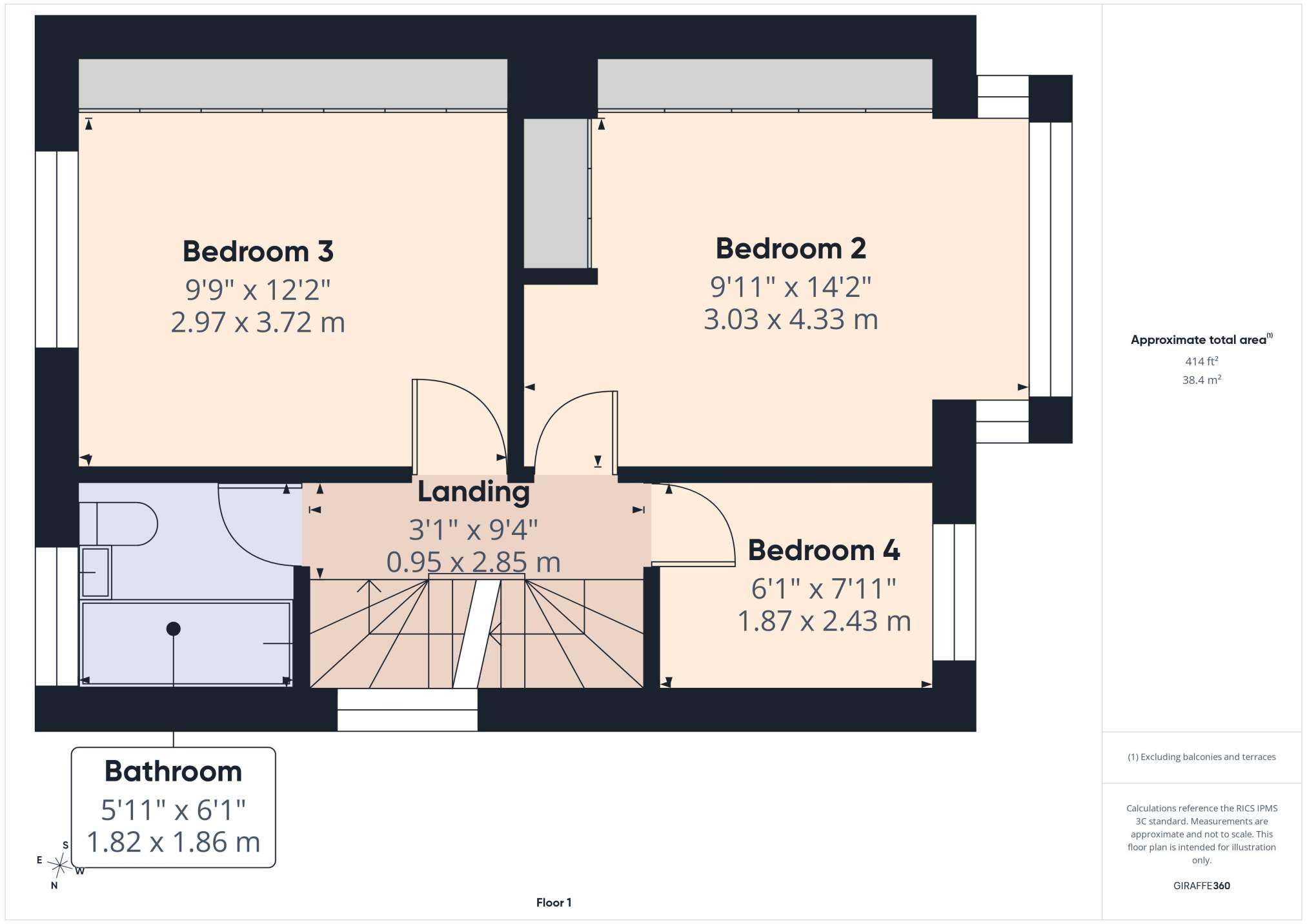 8, Cae Mawr Road, Rhiwbina floorplan