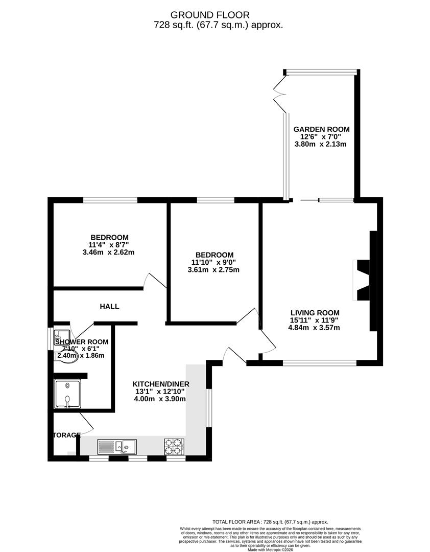 23, Private Drive, Chesterfield floorplan