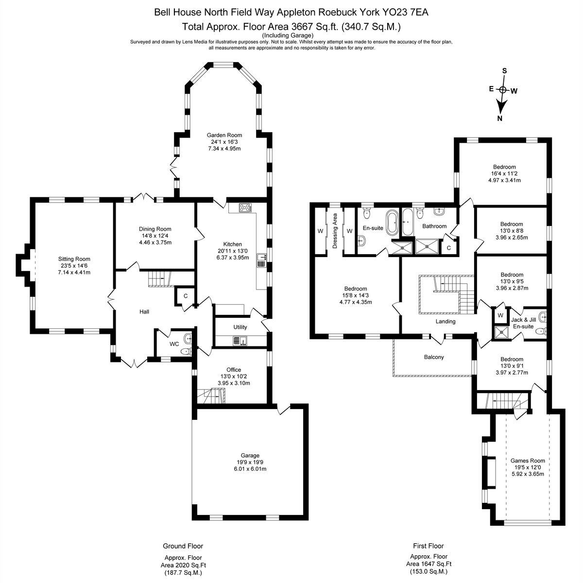 Bell House, North Field Way, York floorplan