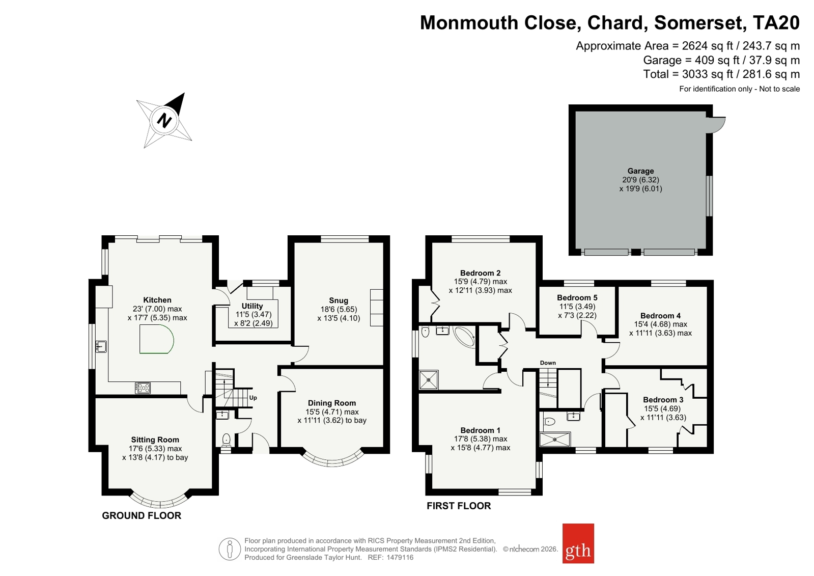 3, Monmouth Close, Somerset floorplan