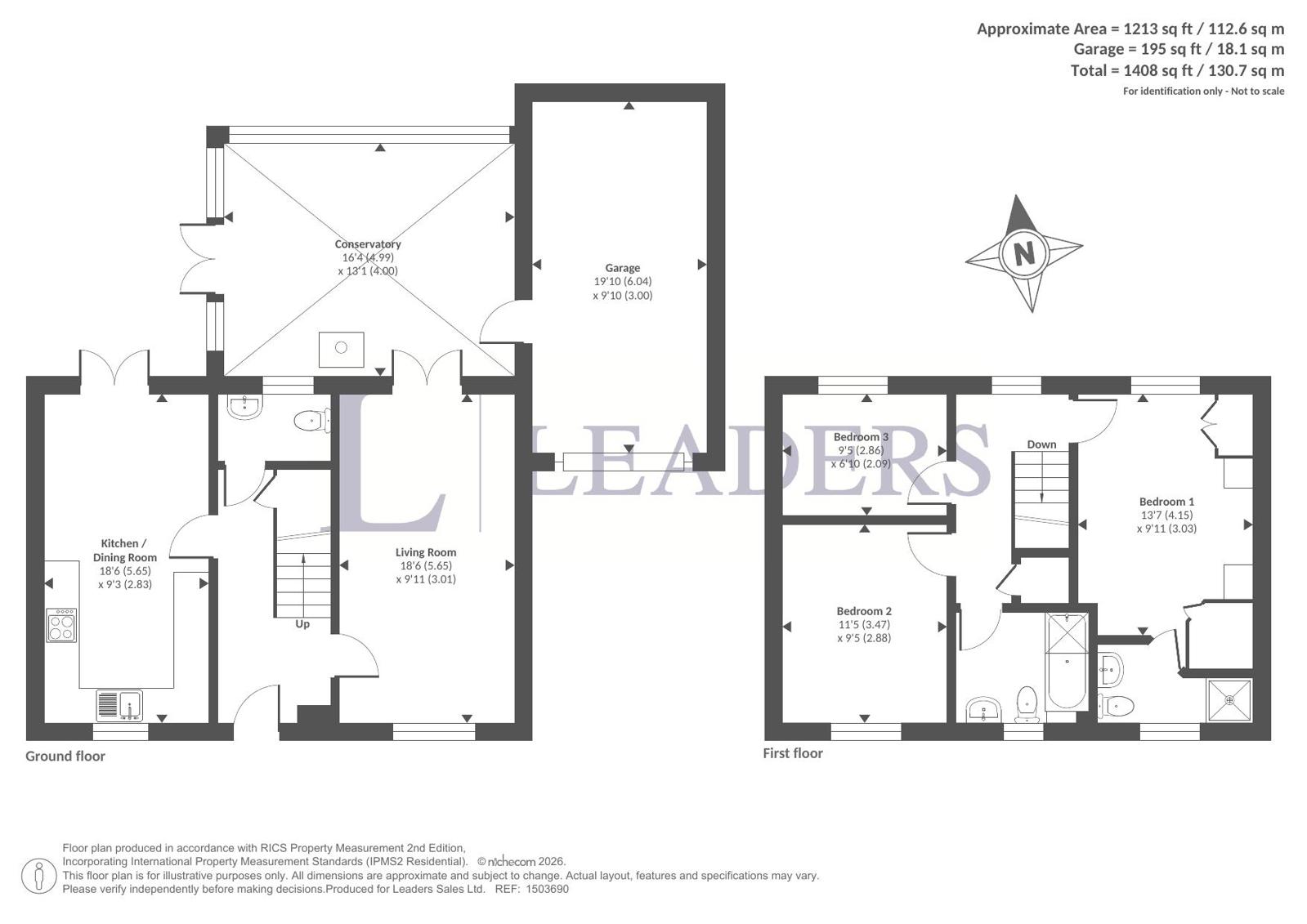 4, Tiller Close, Arundel floorplan