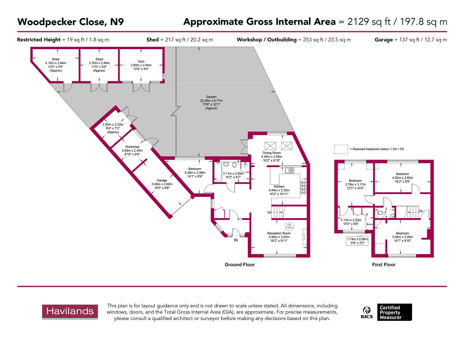 12, Woodpecker Close, N9 floorplan