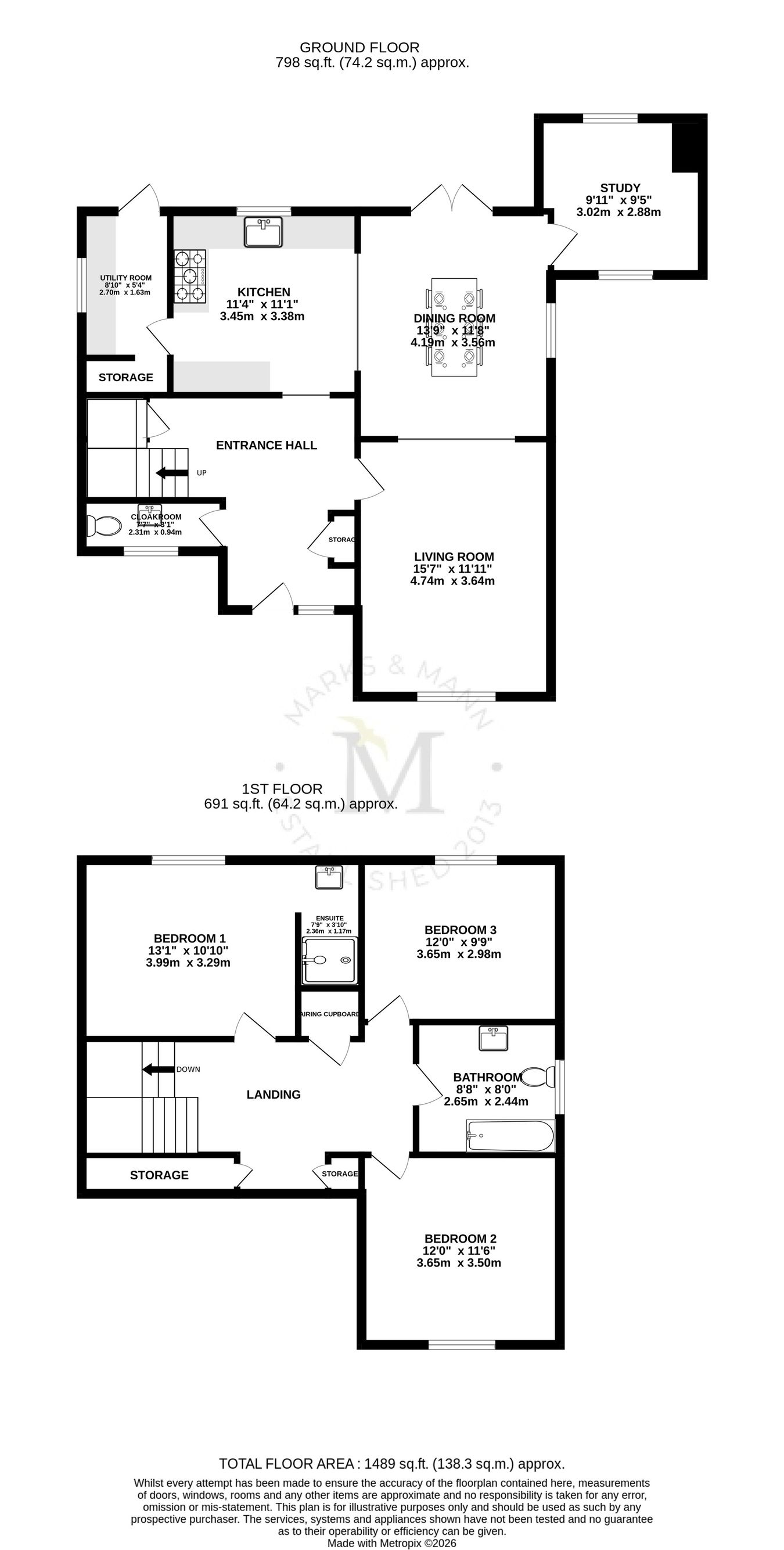 The Folly, Stowmarket floorplan