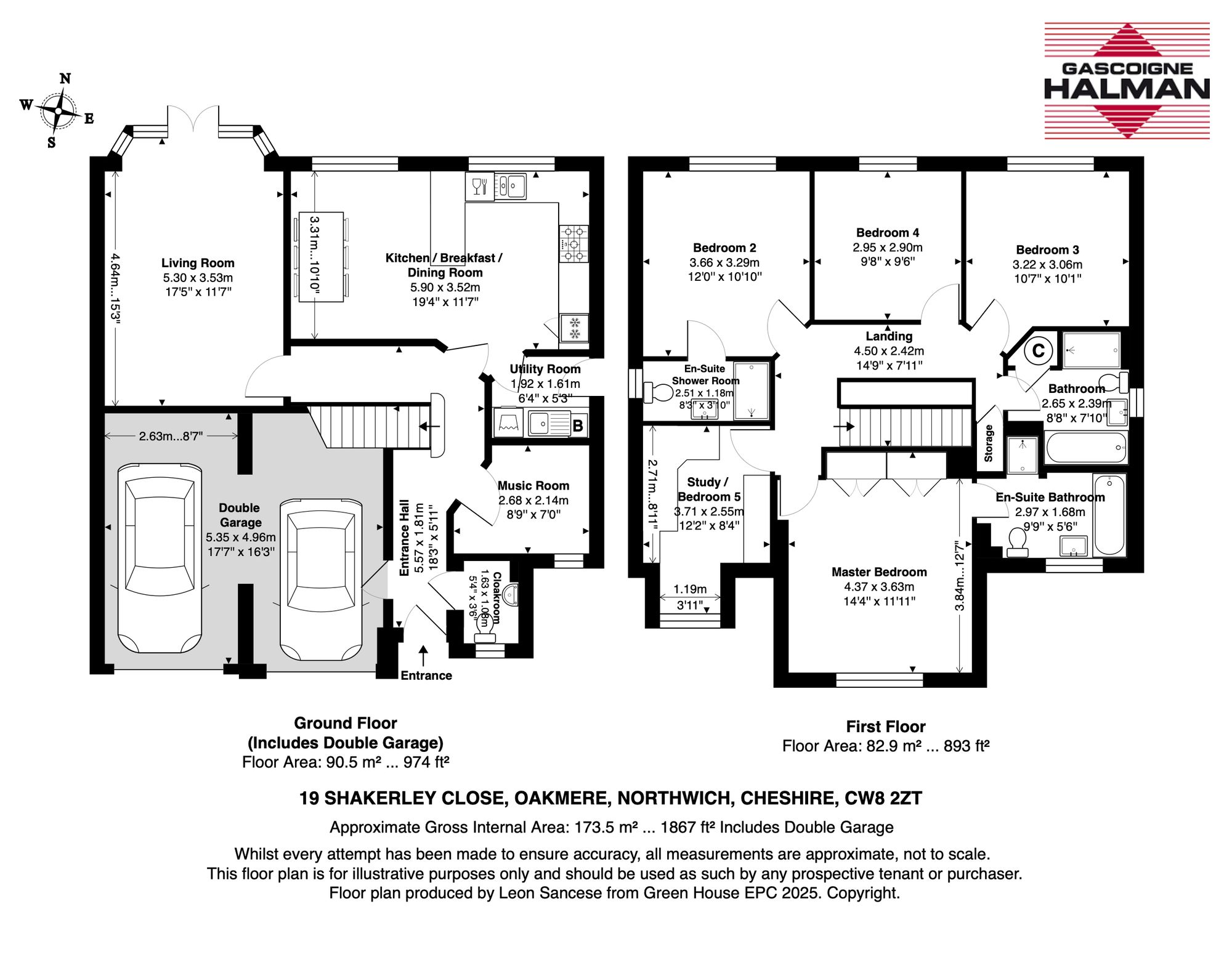 19 Shakerley Close, Northwich floorplan