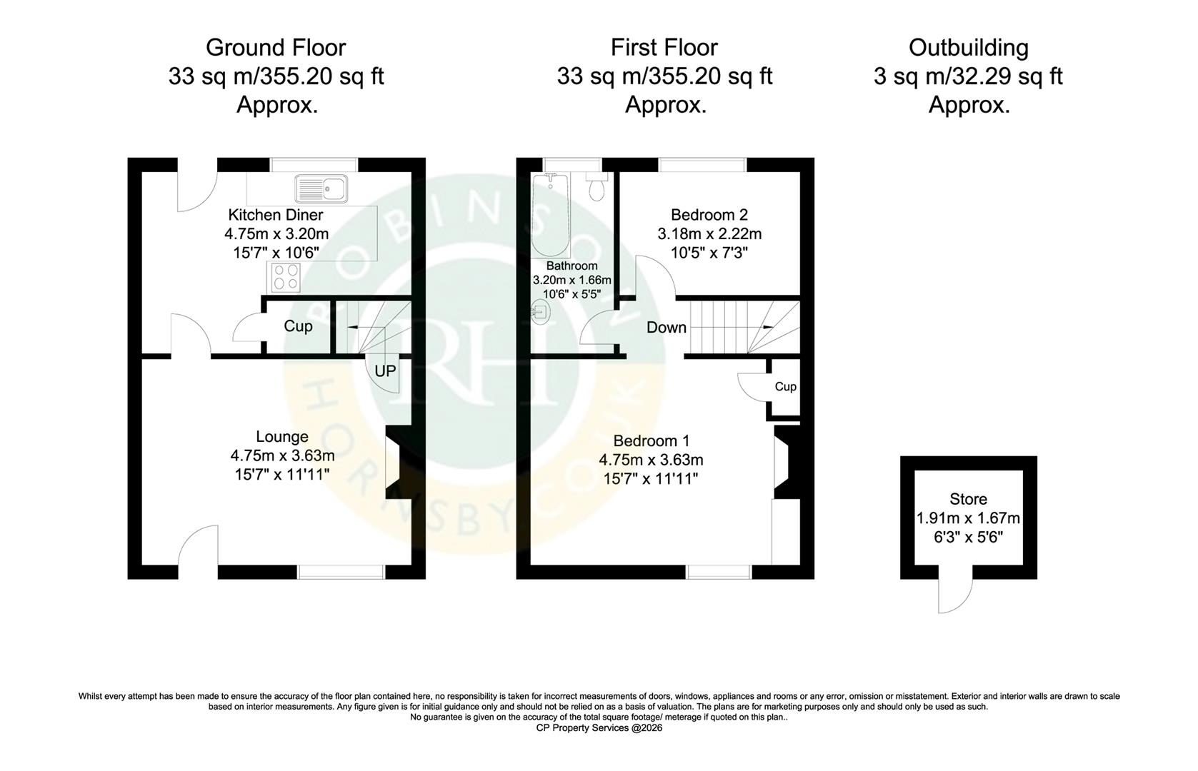 2, Green Lane, Doncaster floorplan