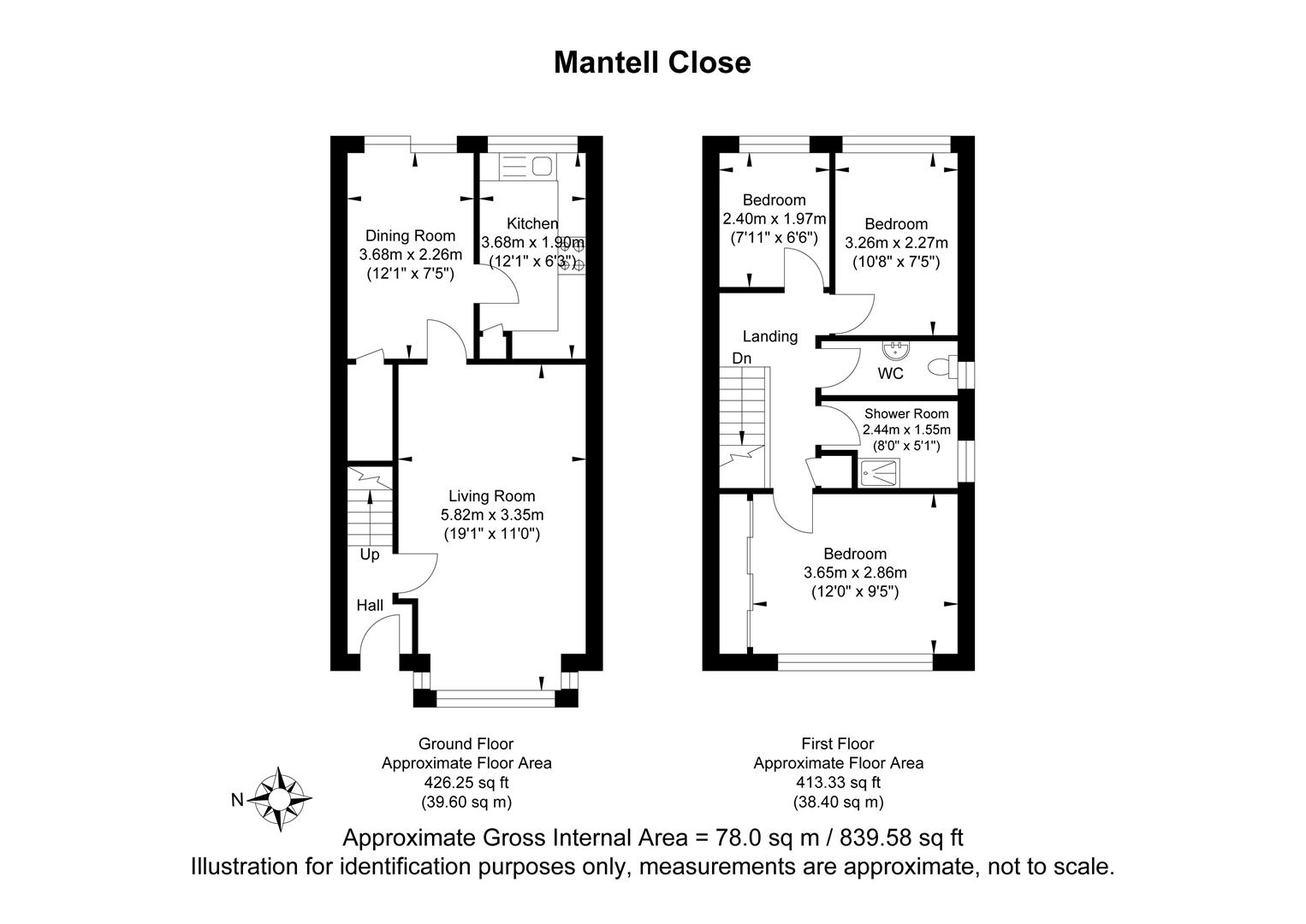 17, Mantell Close, Lewes floorplan
