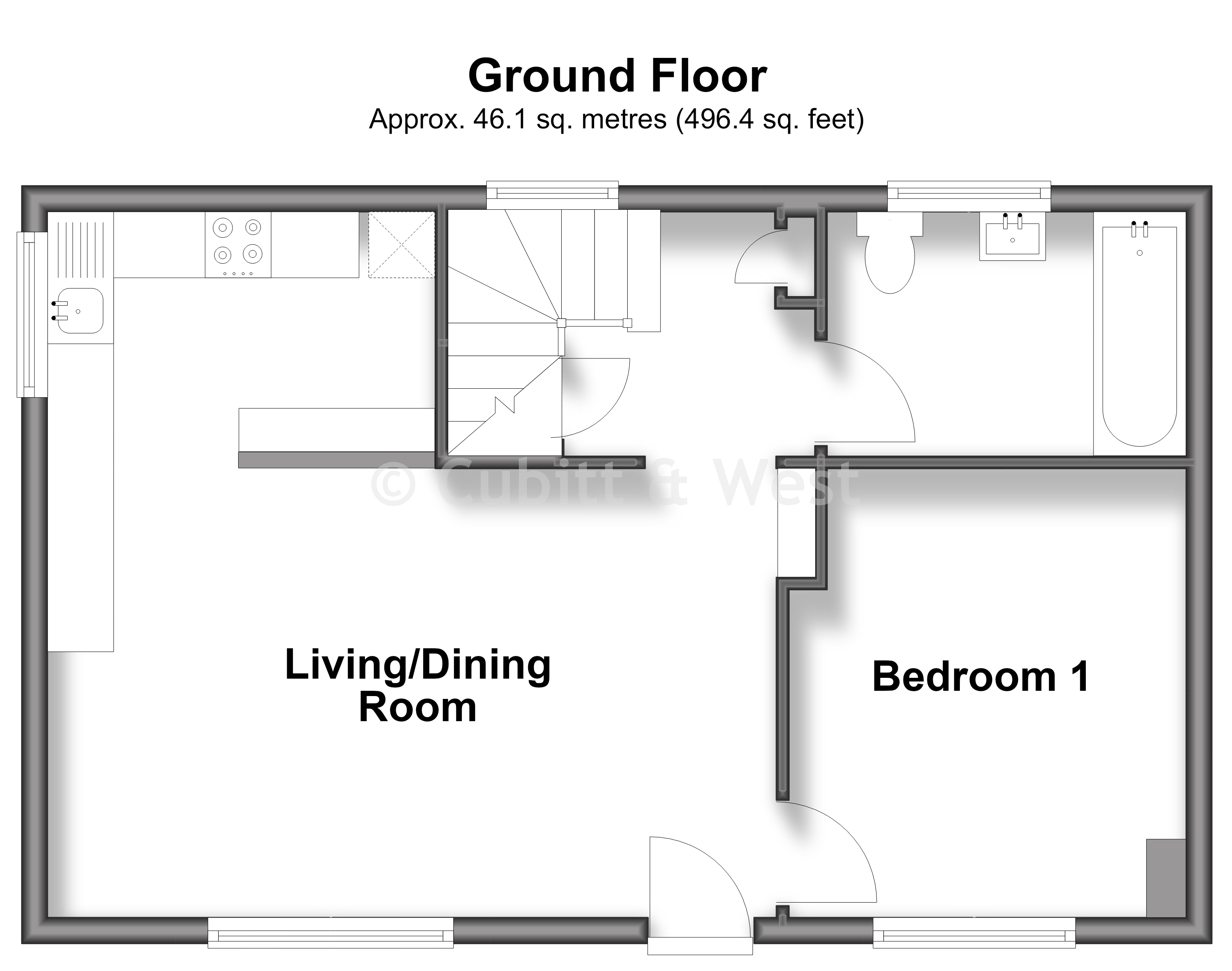 1, Woodlands Avenue, Redhill floorplan