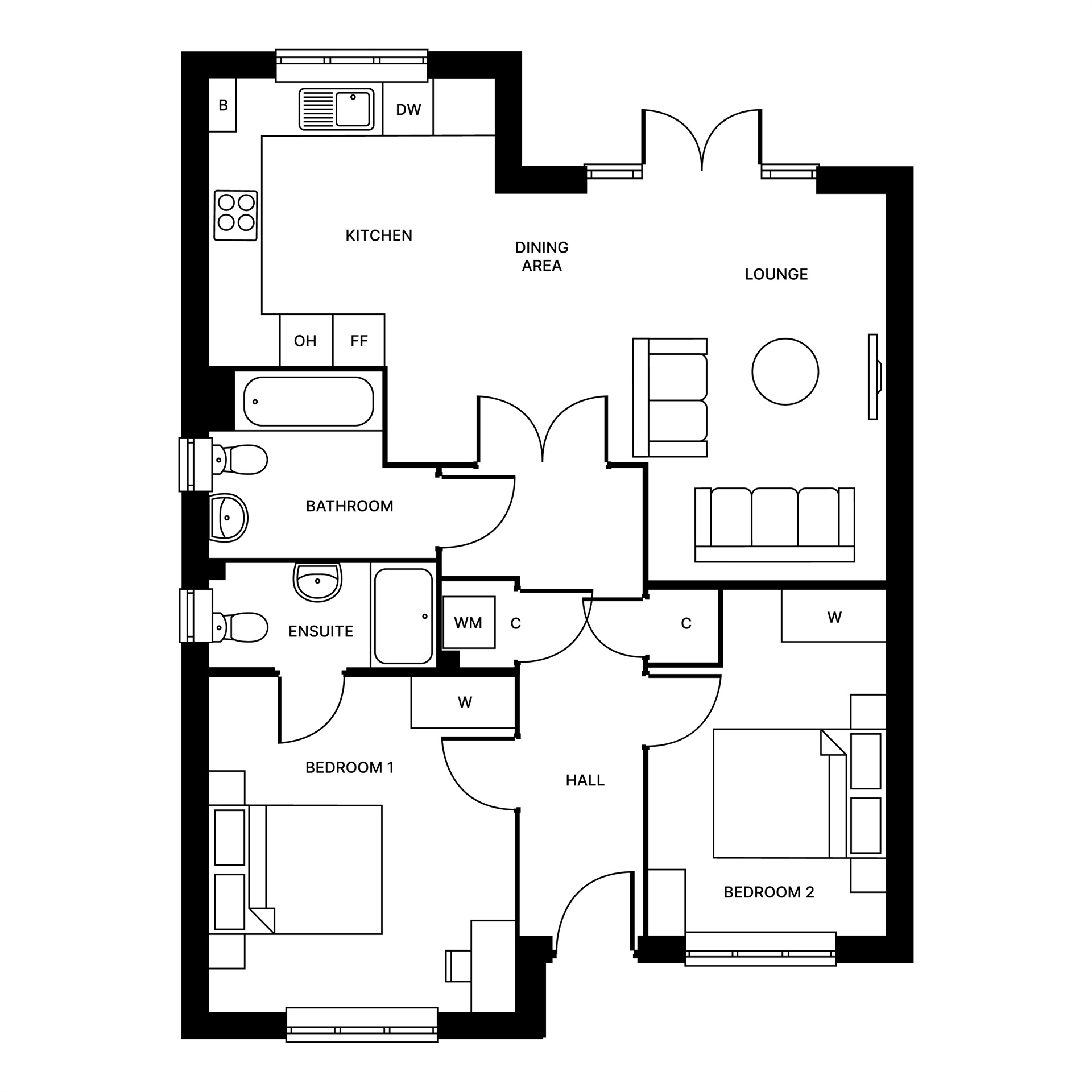 Plot 33, Chestnut Grove, Sittingbourne floorplan