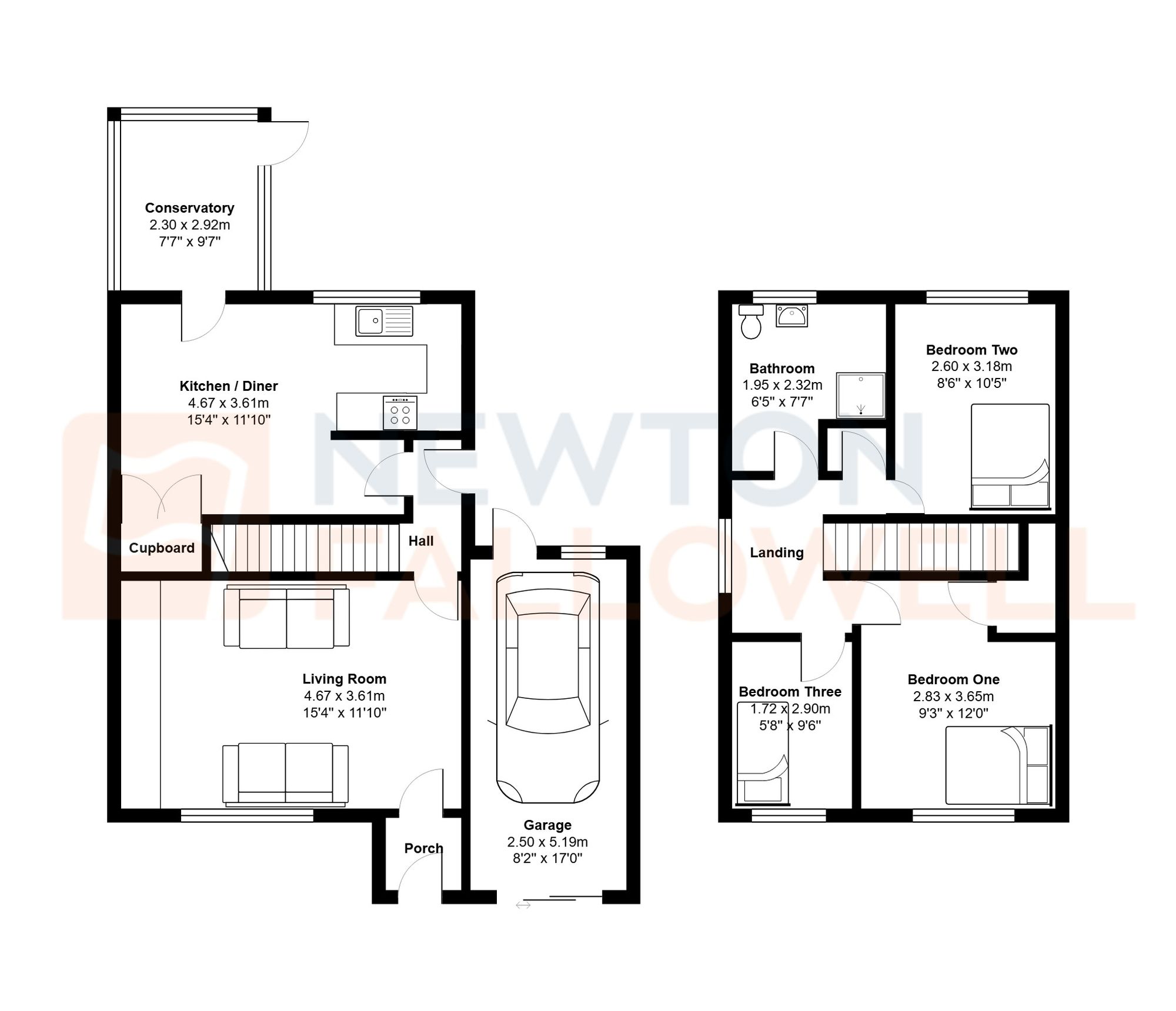 18 Churchfield Drive, Mansfield floorplan