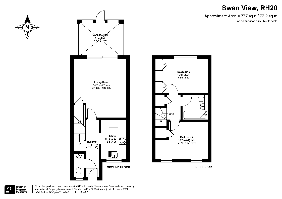 Â£315,000 -, 12, Swan View, West Sussex floorplan