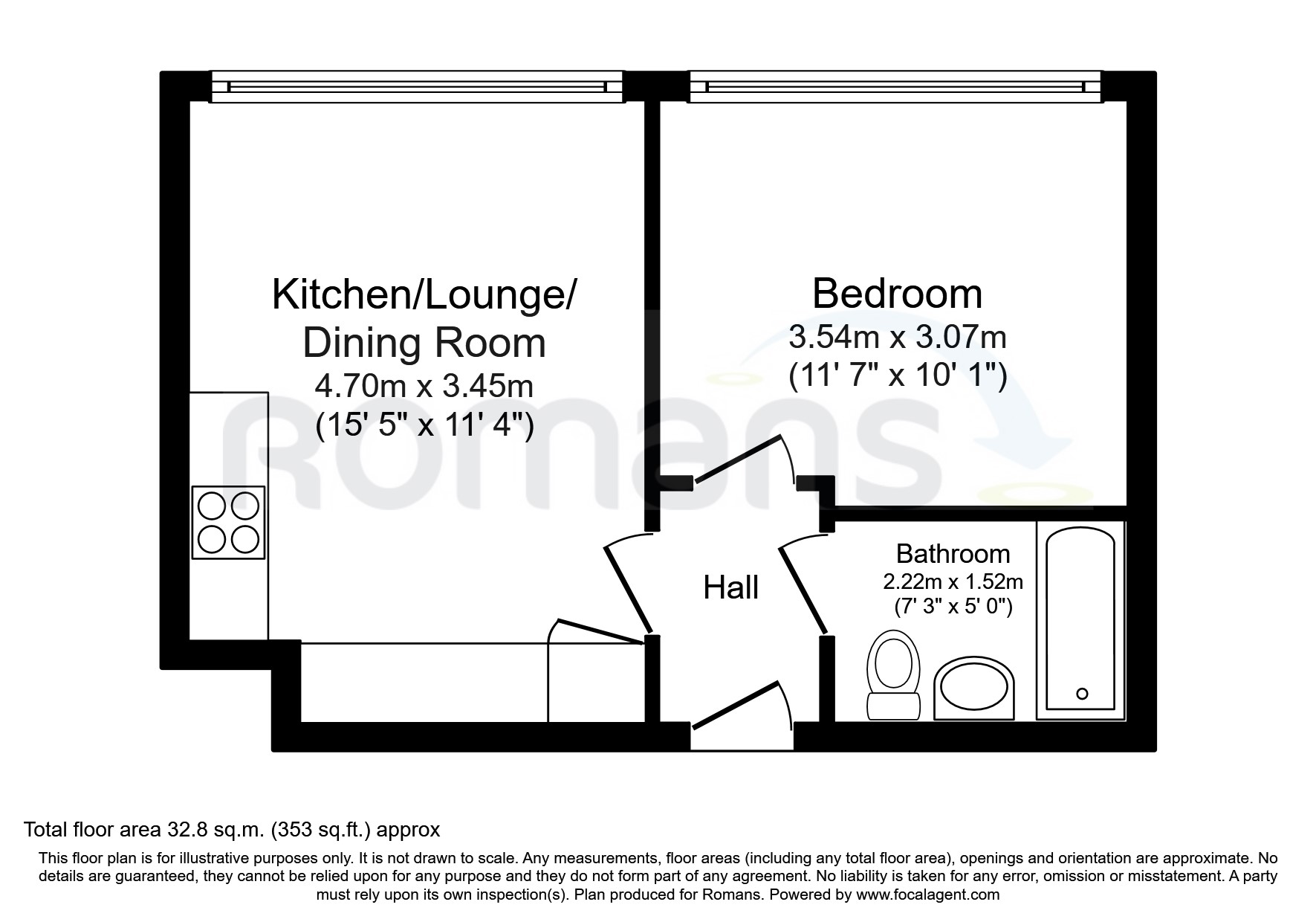 53, Wella House, Basingstoke floorplan
