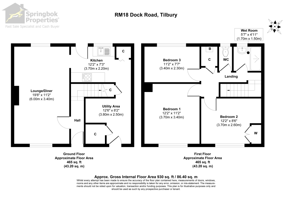 Dock Road, Tilbury, Essex RM18, 3 bedroom terraced house for sale