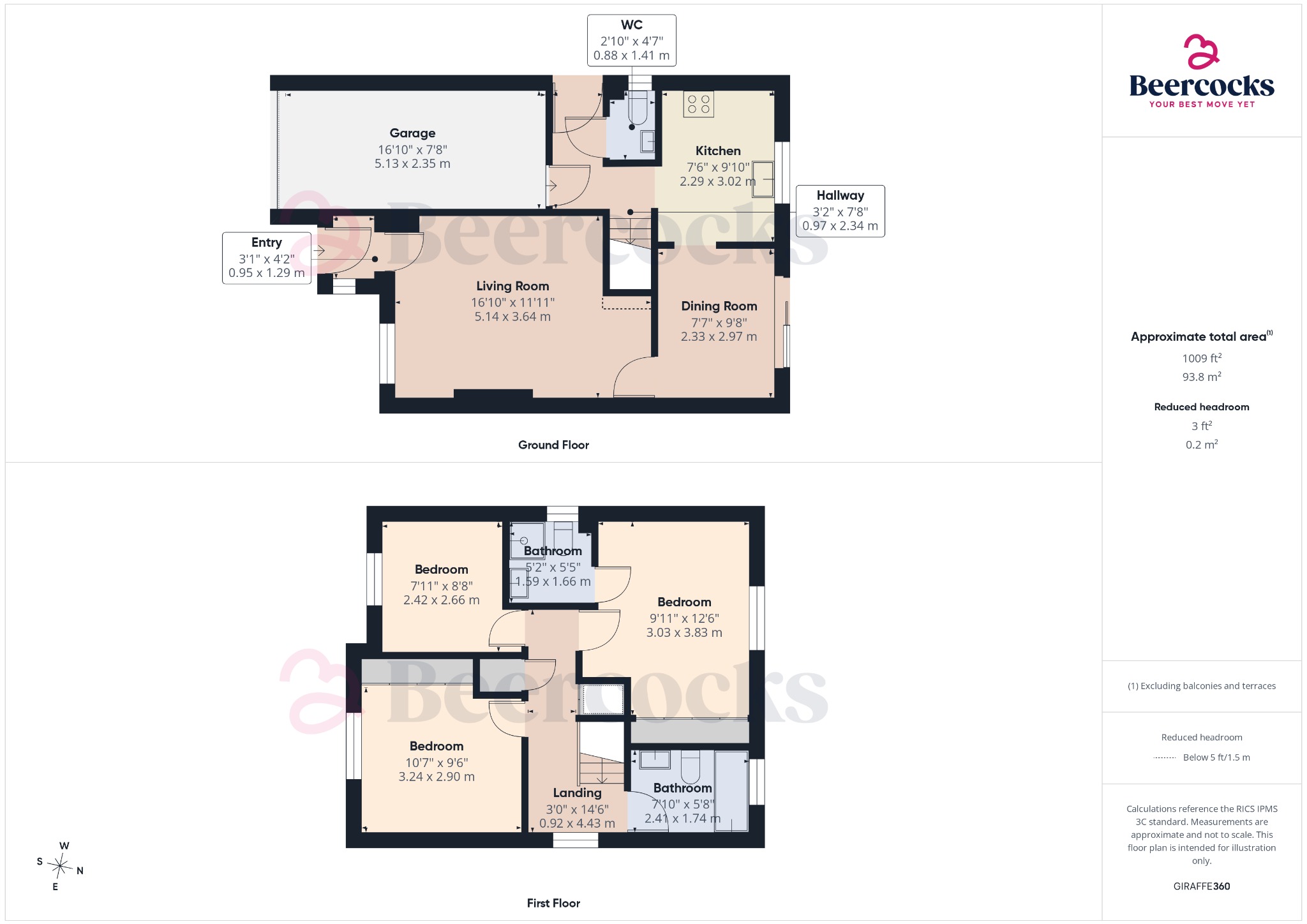 1, Frensham Close, Hull floorplan