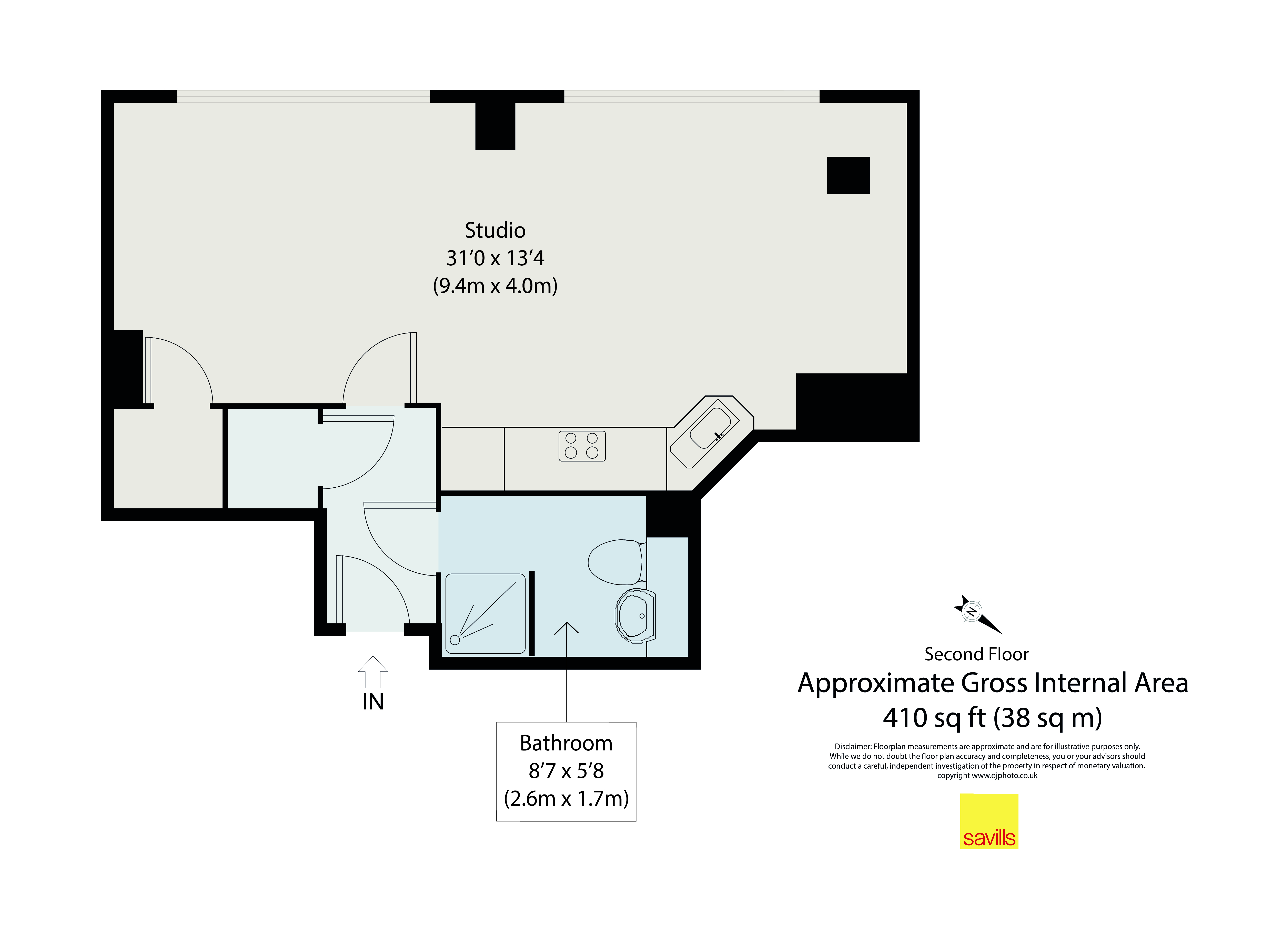 Flat 9, Weddel House, 15, West Smithfield, London floorplan