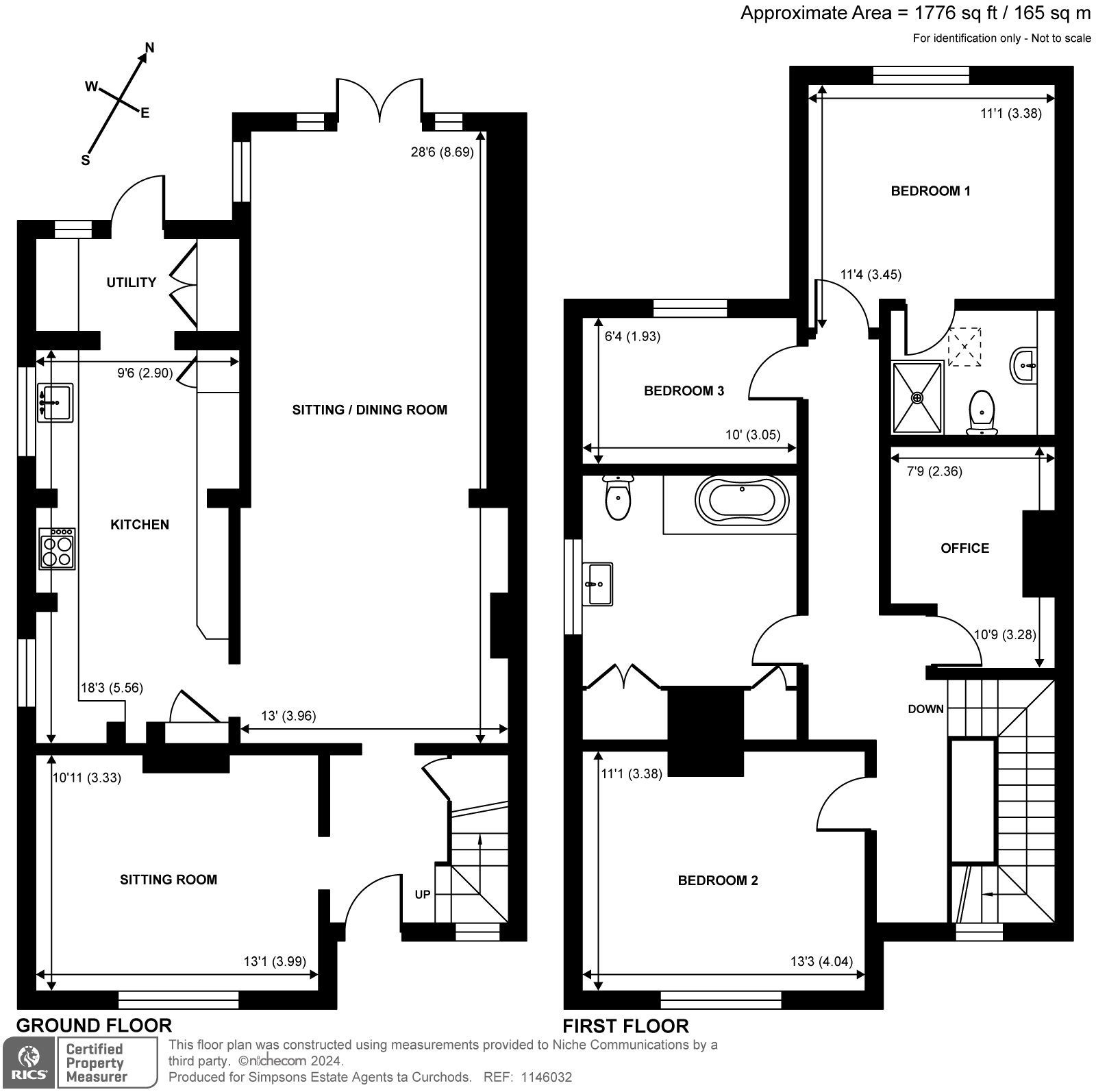 3 Holly Acre,, Prey Heath, Woking floorplan