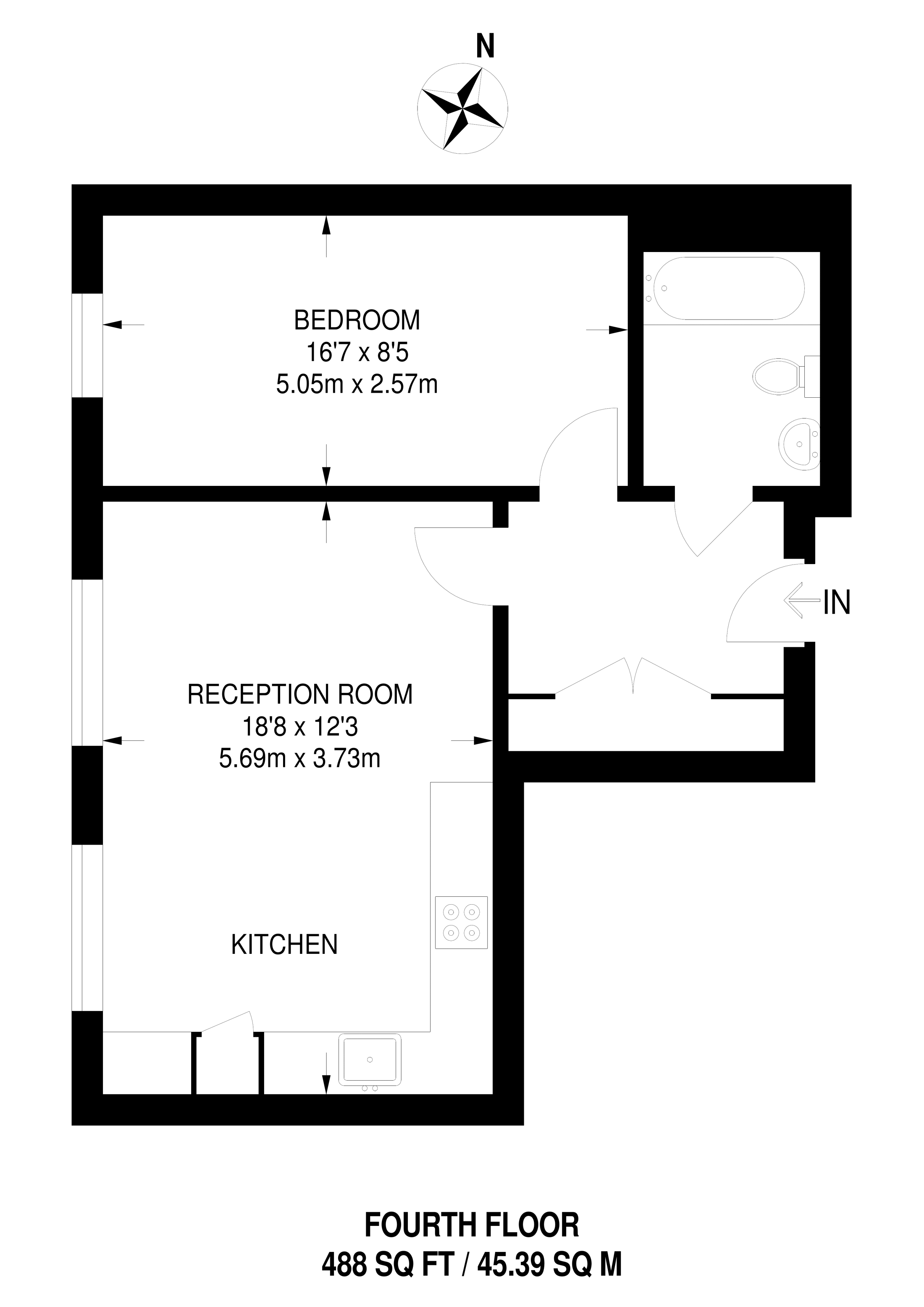 1 Bedrooms Flat to rent in Goswell Road, Angel EC1V