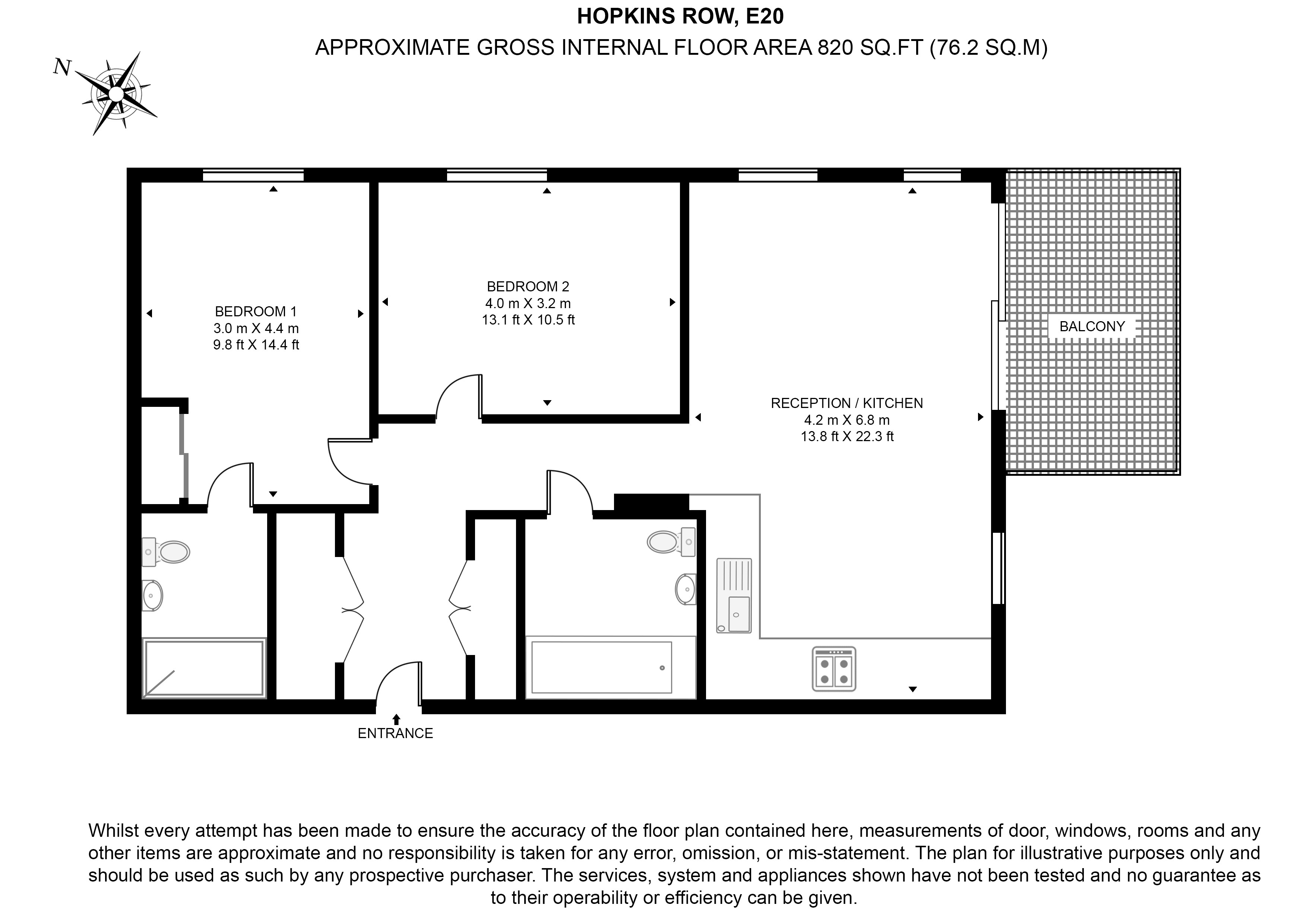 Hopkins Row, Queen Elizabeth Park, Stratford  floorplan