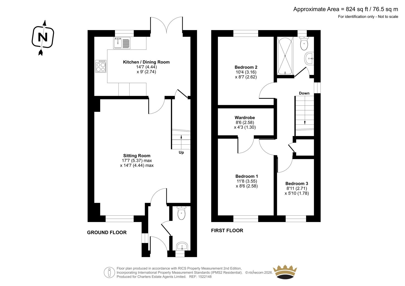 55, The Crossways, Eastleigh floorplan