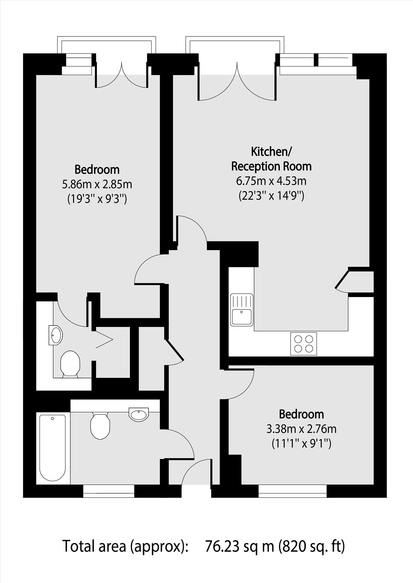 Meath Crescent, London floorplan
