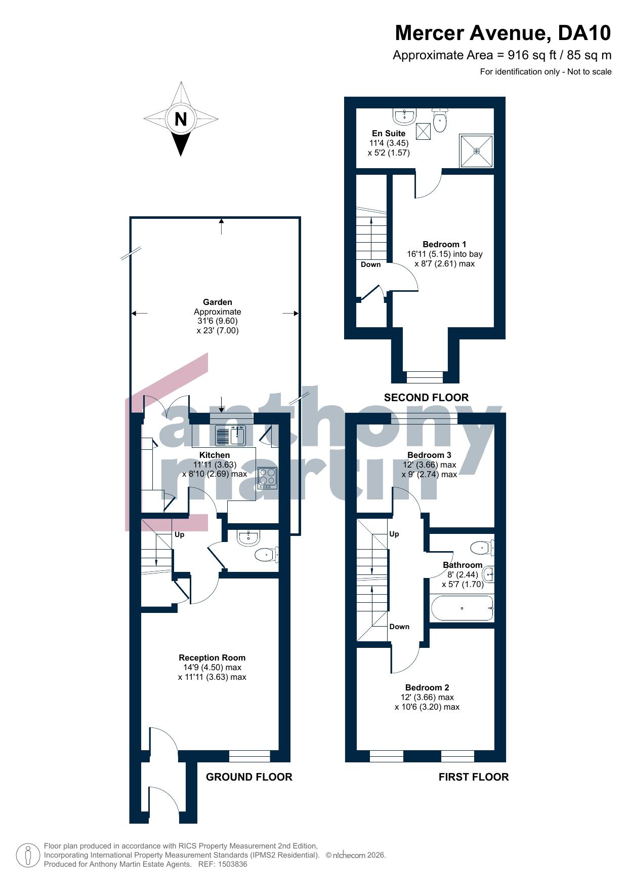36, Mercer Avenue, Ebbsfleet Valley floorplan