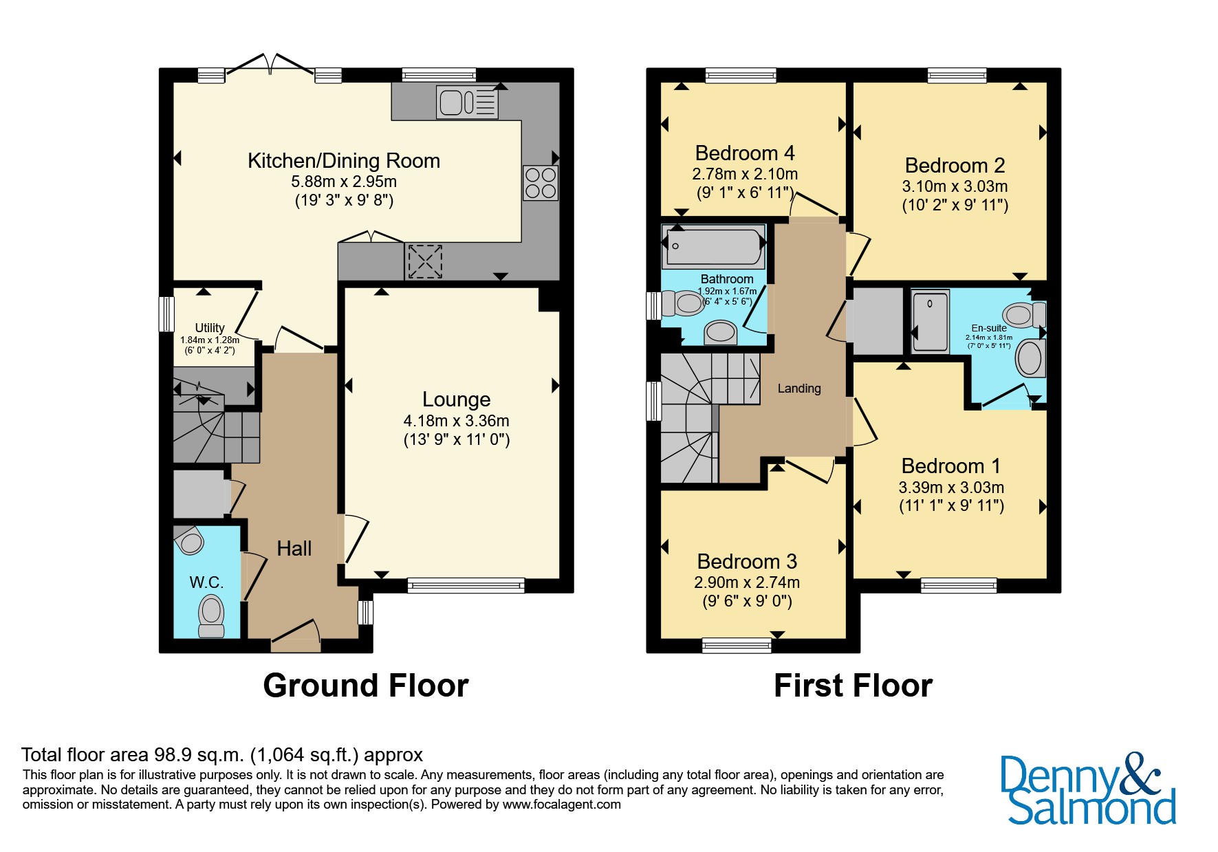 86, Kipling Road, Ledbury floorplan
