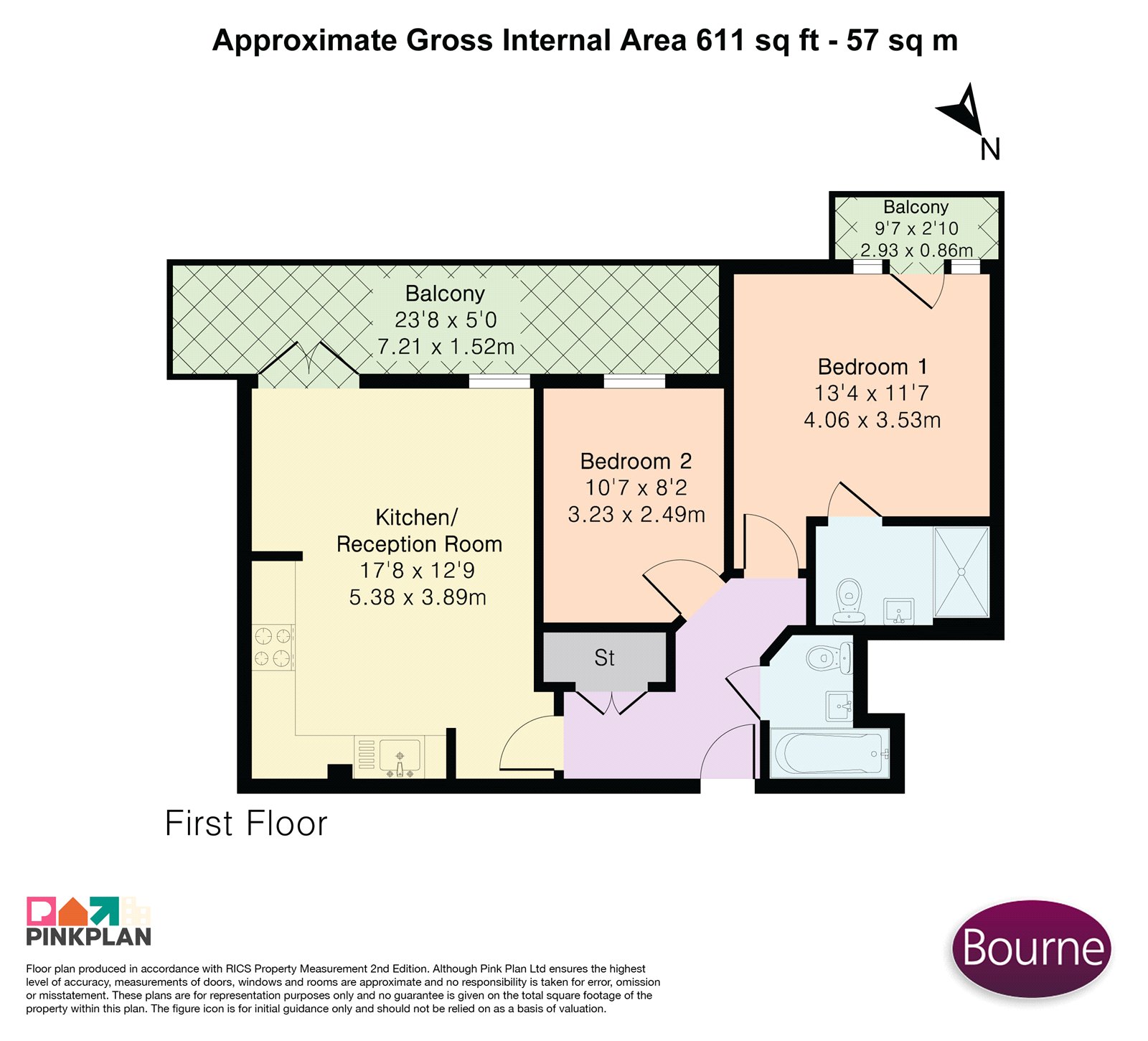 19 Maybury Place, 58, Sandy Lane, Woking floorplan