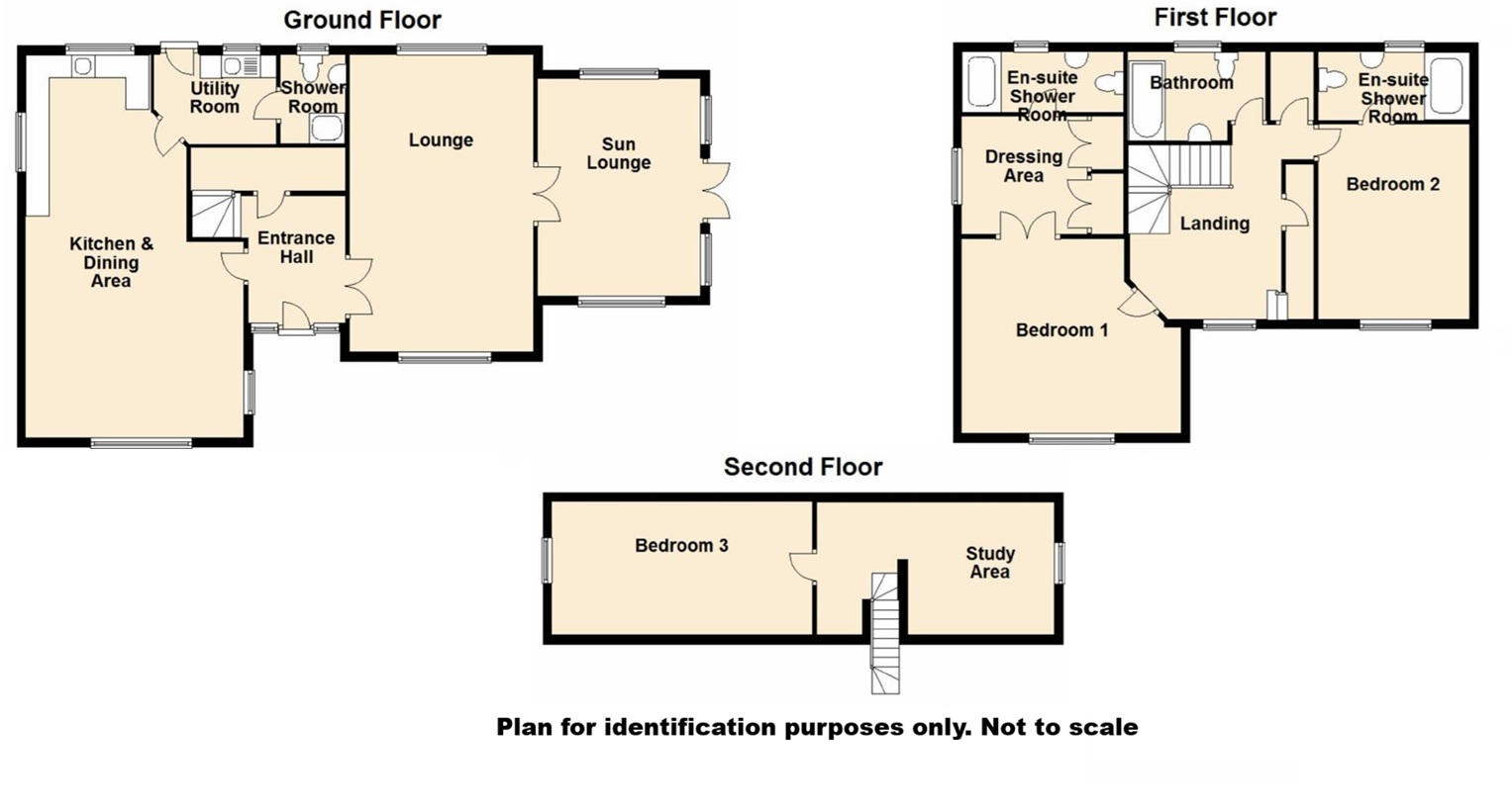 Fron Briallen, Lledrod floorplan