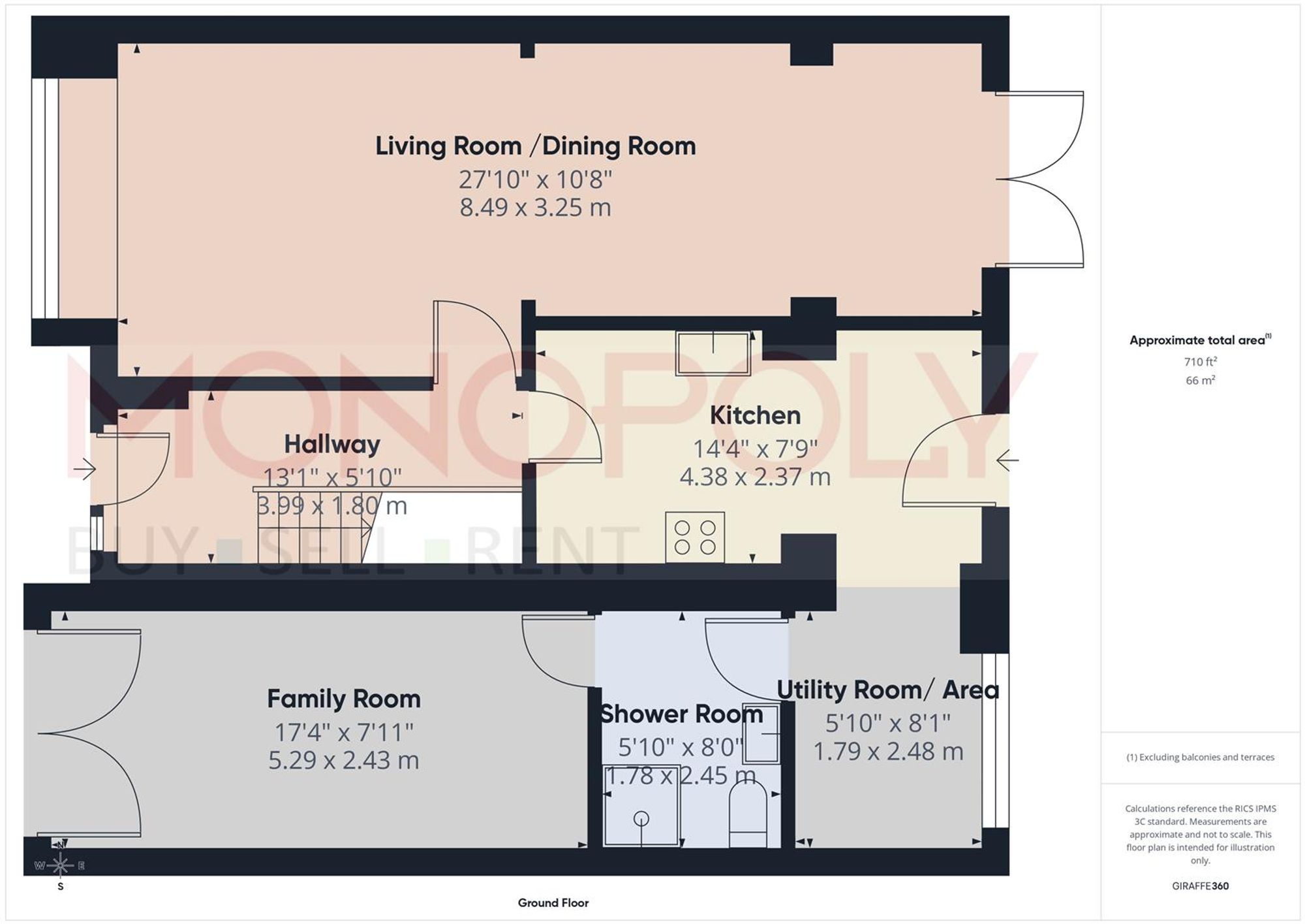 68 Denbigh Close, Wrexham floorplan
