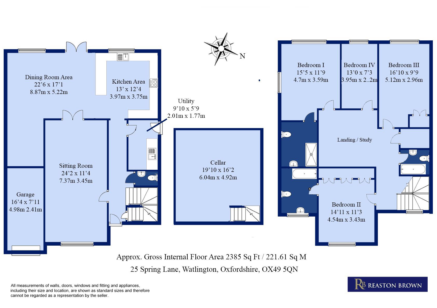 -, Spring Lane, Waltington, Oxfordshire, OX49 floorplan