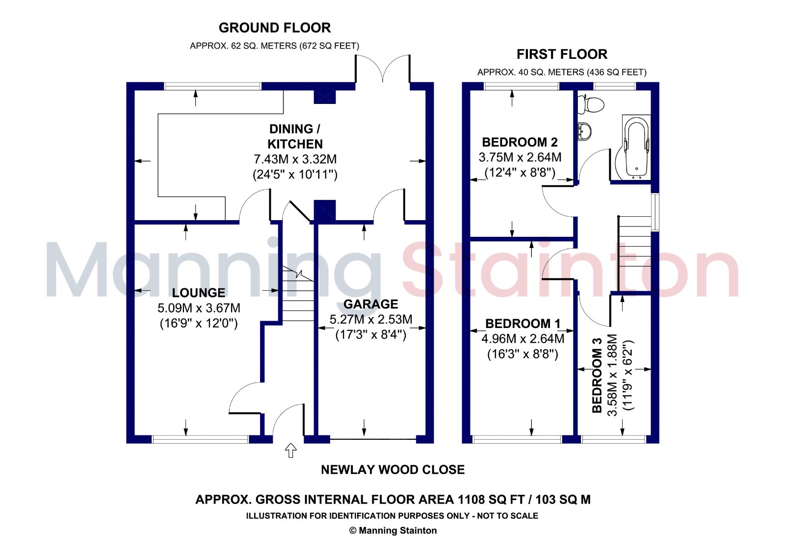 22, Newlay Wood Close, Leeds floorplan