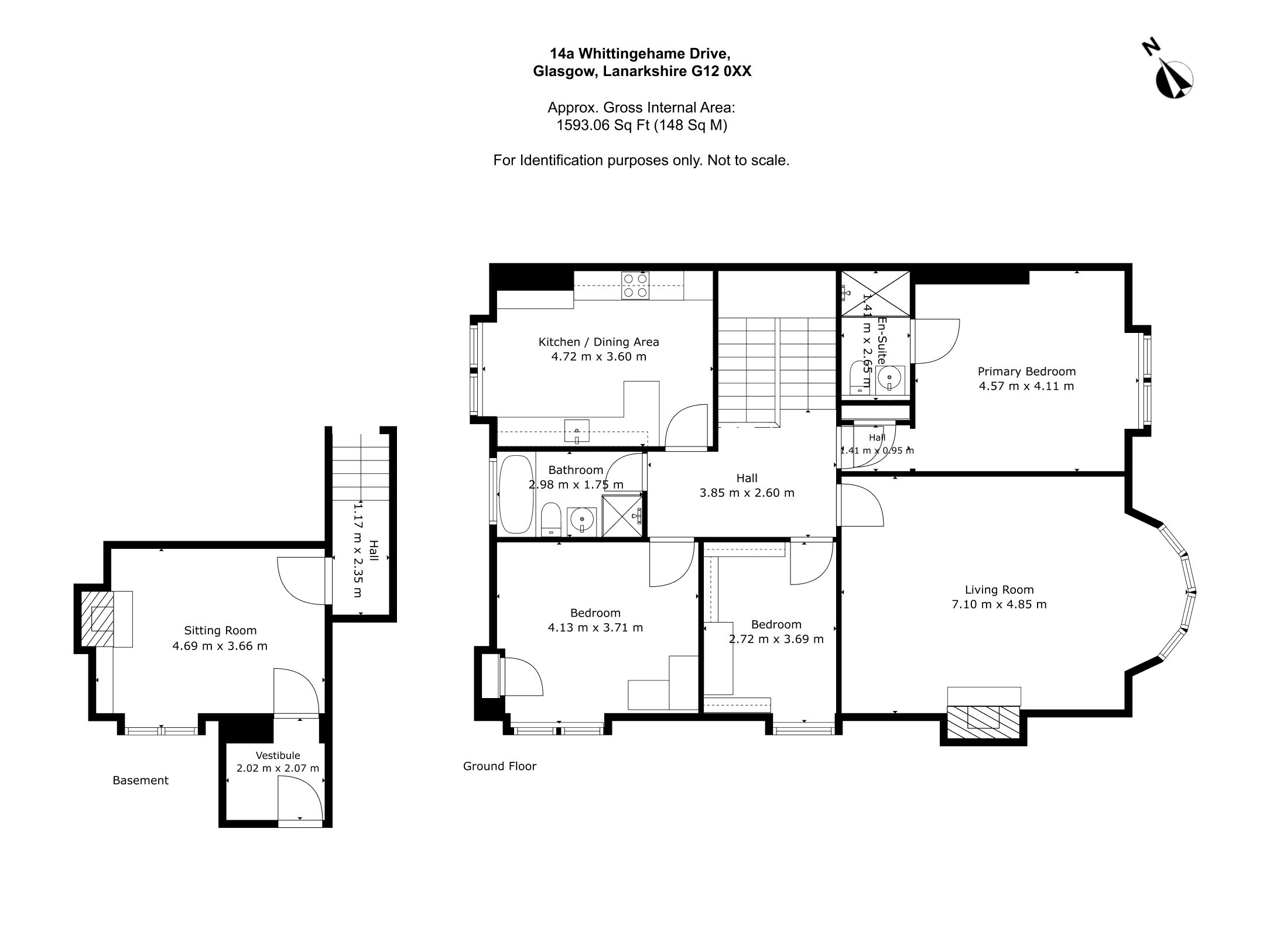 14a Whittingehame Drive Glasgow, Glasgow floorplan