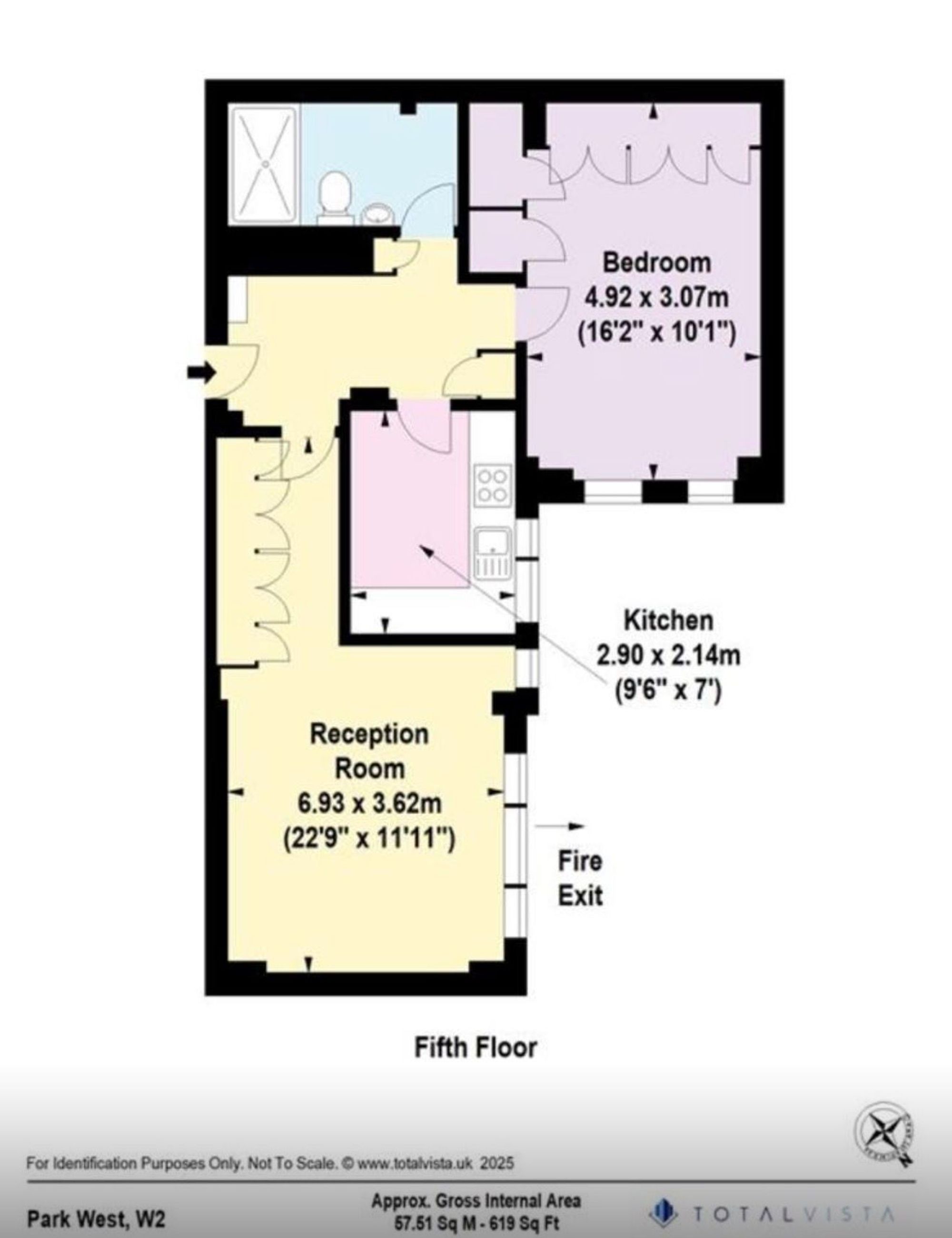 Flat 250, Park West Edgware Road, London floorplan